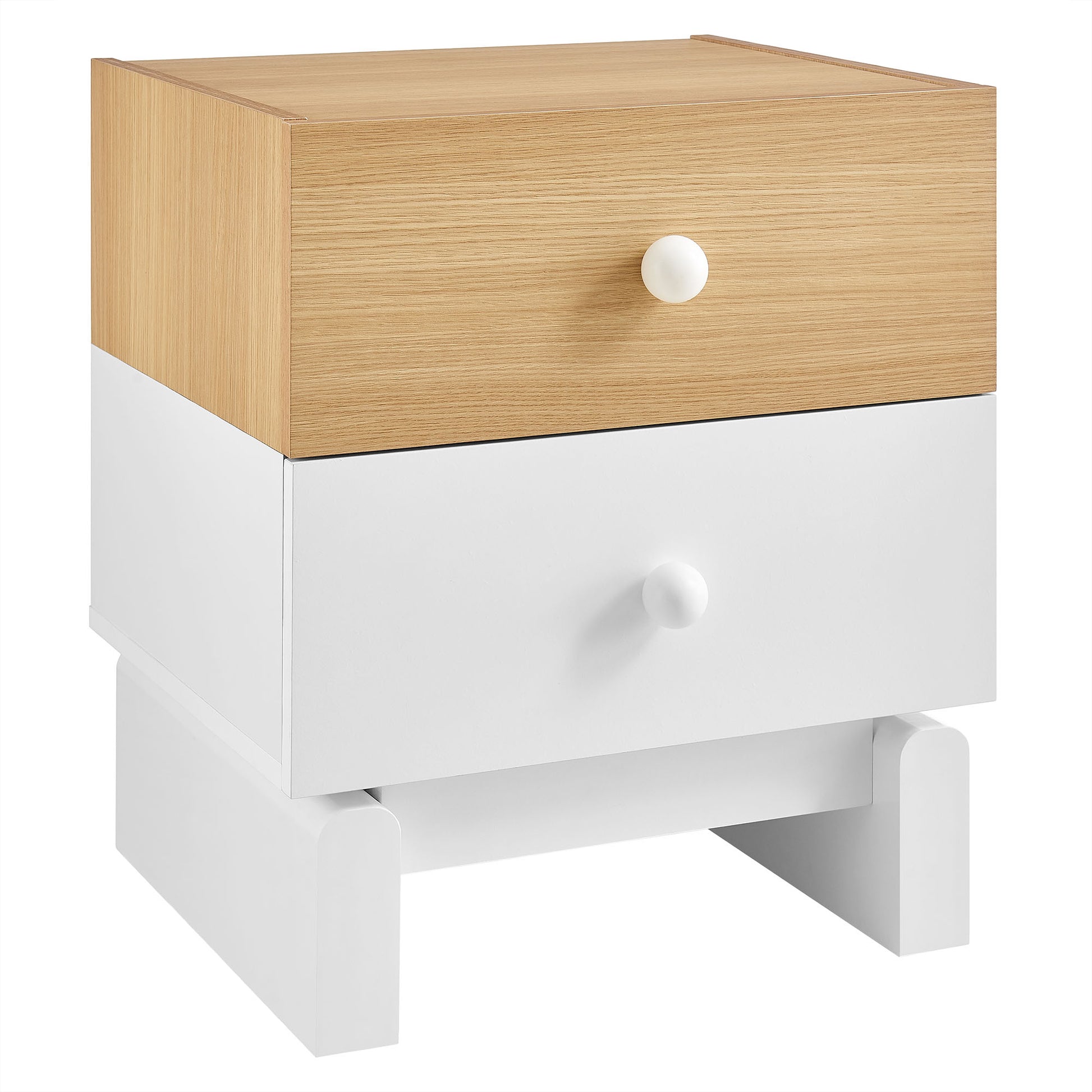 Nolia 2-Drawer Color Block Nightstand by Modway - Best Buy Furniture