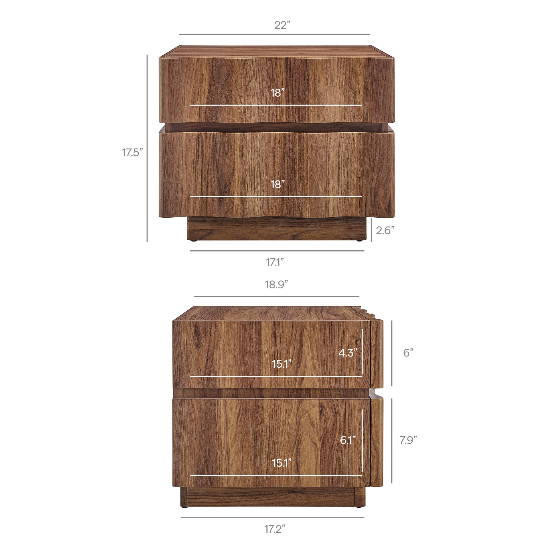 Isola 2 Drawer Nightstand by Modway - Best Buy Furniture