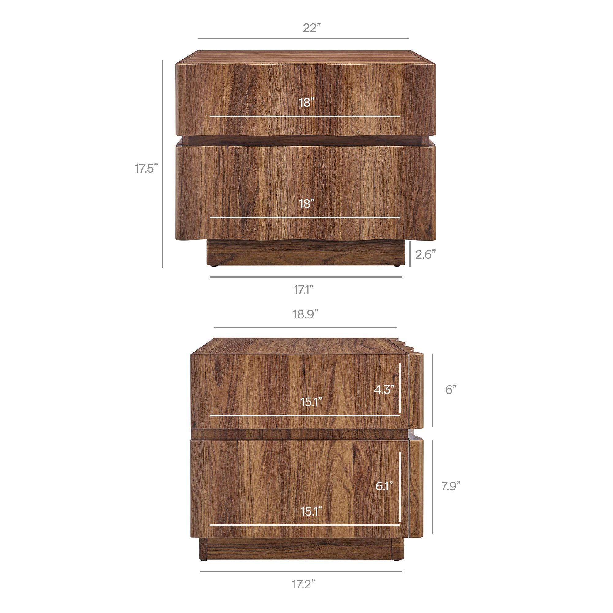 Isola 2 Drawer Nightstand by Modway - Best Buy Furniture