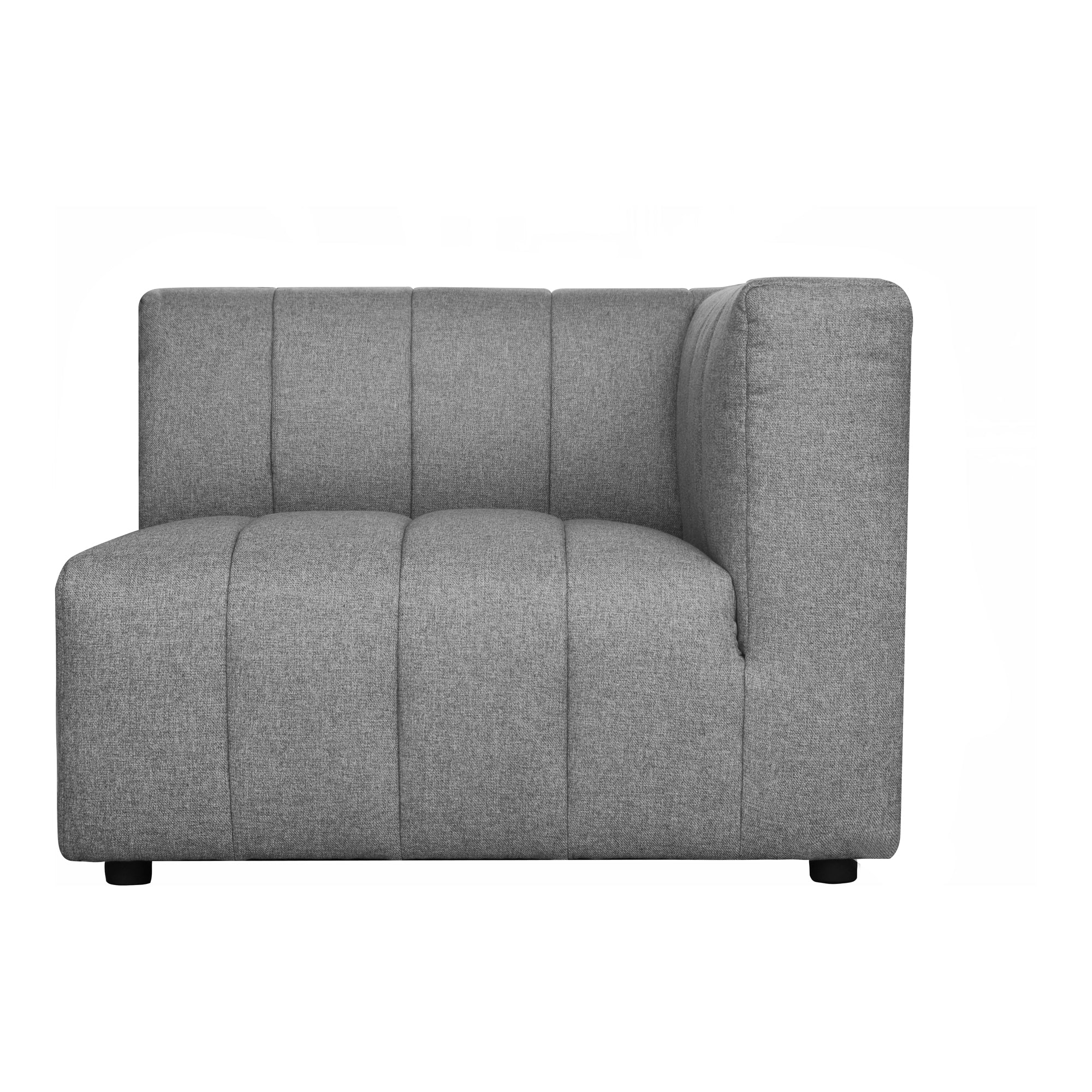 Lyric Right Arm Chair Grey - Moes Home