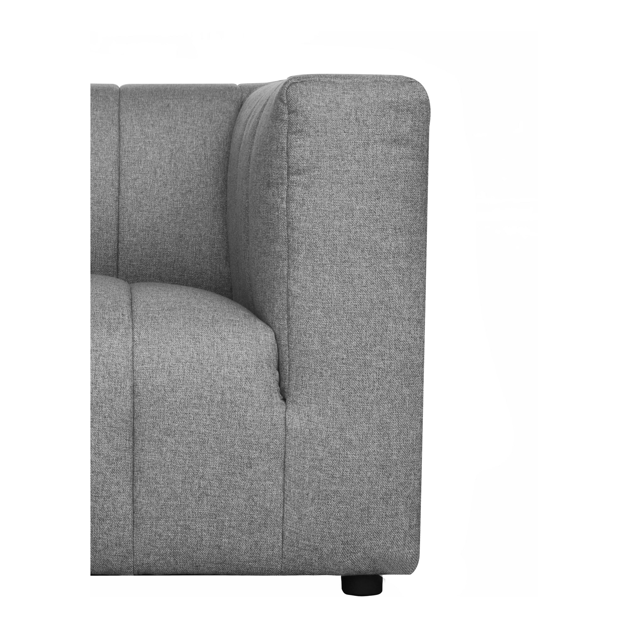 Lyric Right Arm Chair Grey - Moes Home