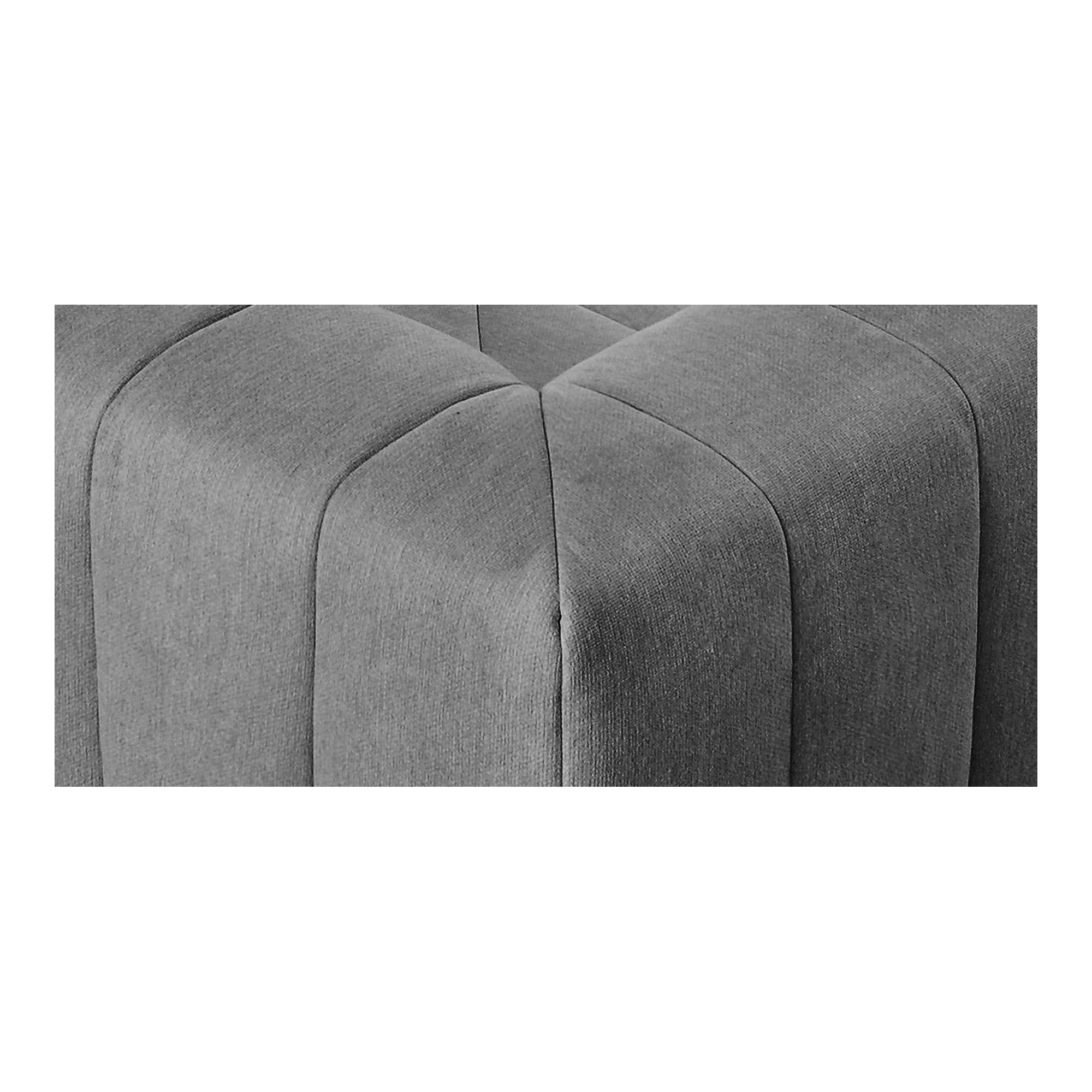 Lyric Right Arm Chair Grey - Moes Home