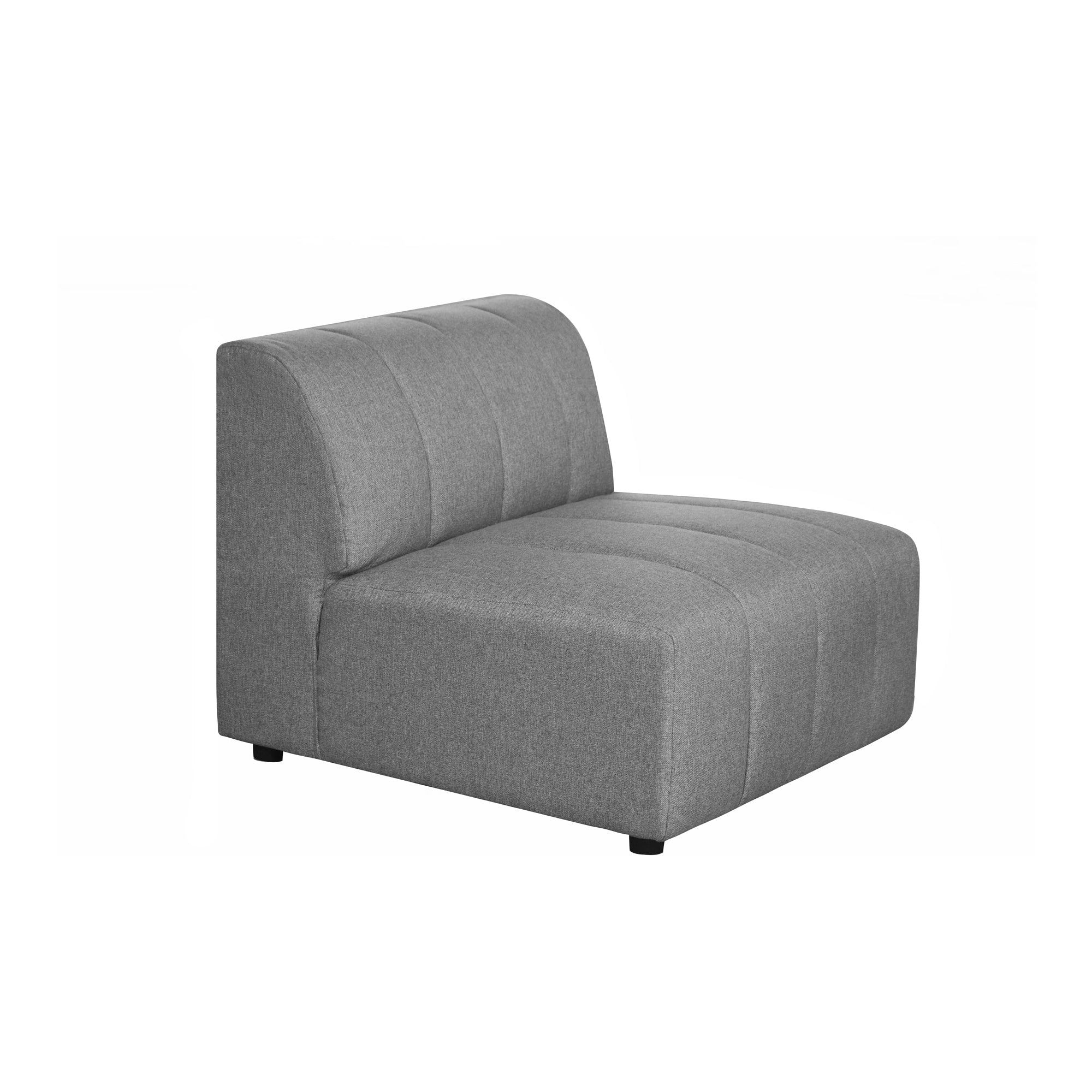 Lyric Slipper Chair Grey - Moes Home