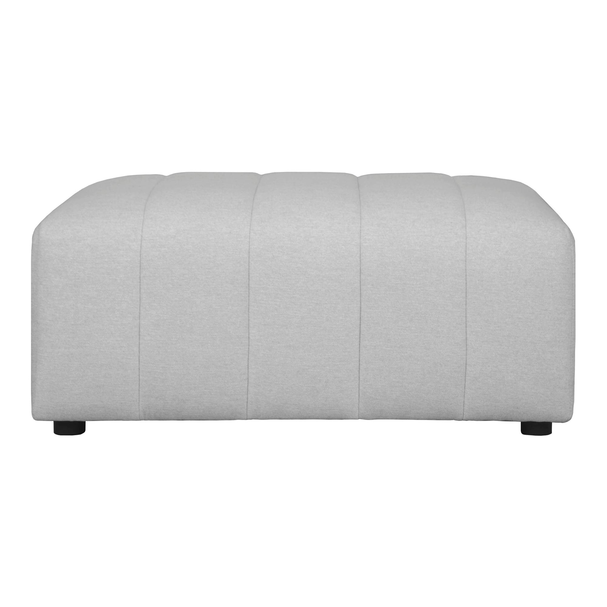 Lyric Ottoman Beige - Moes Home