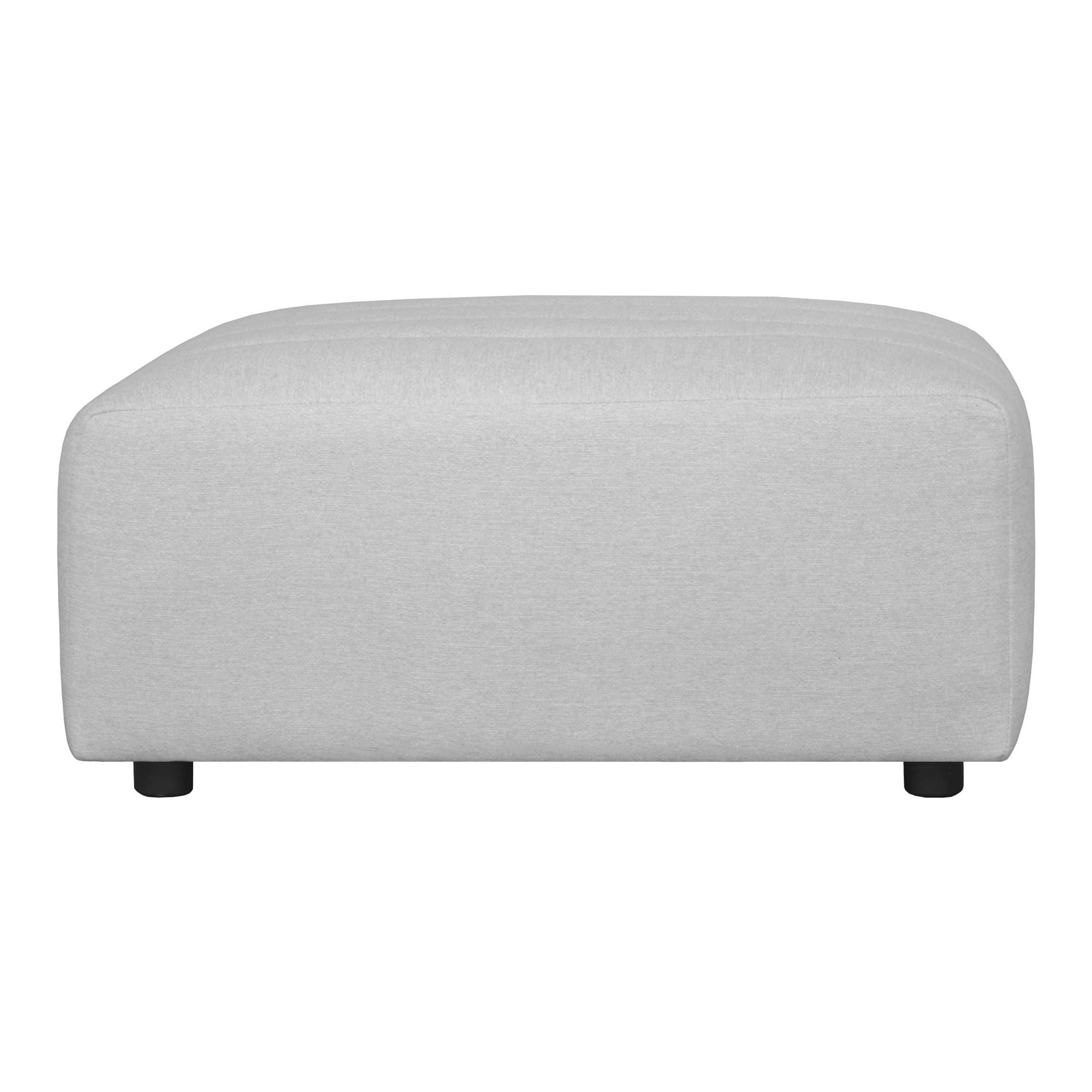 Lyric Ottoman Beige - Moes Home