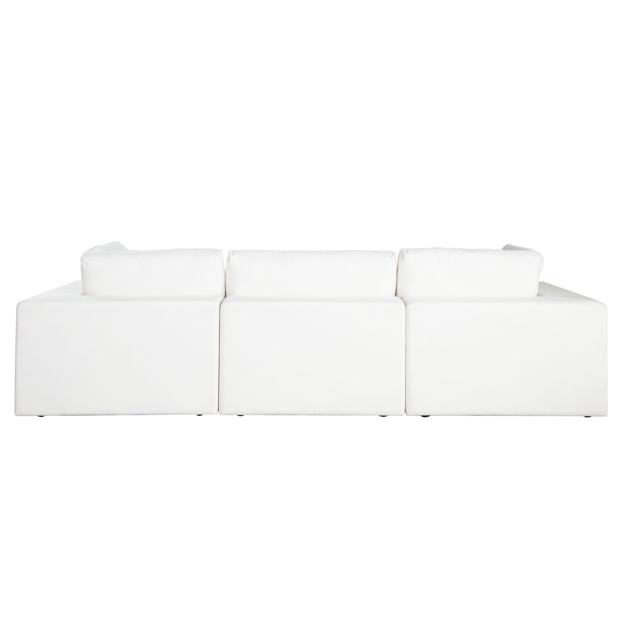 Muse 3PC Modular Sofa in Mist White Performance Fabric by Diamond Sofa
