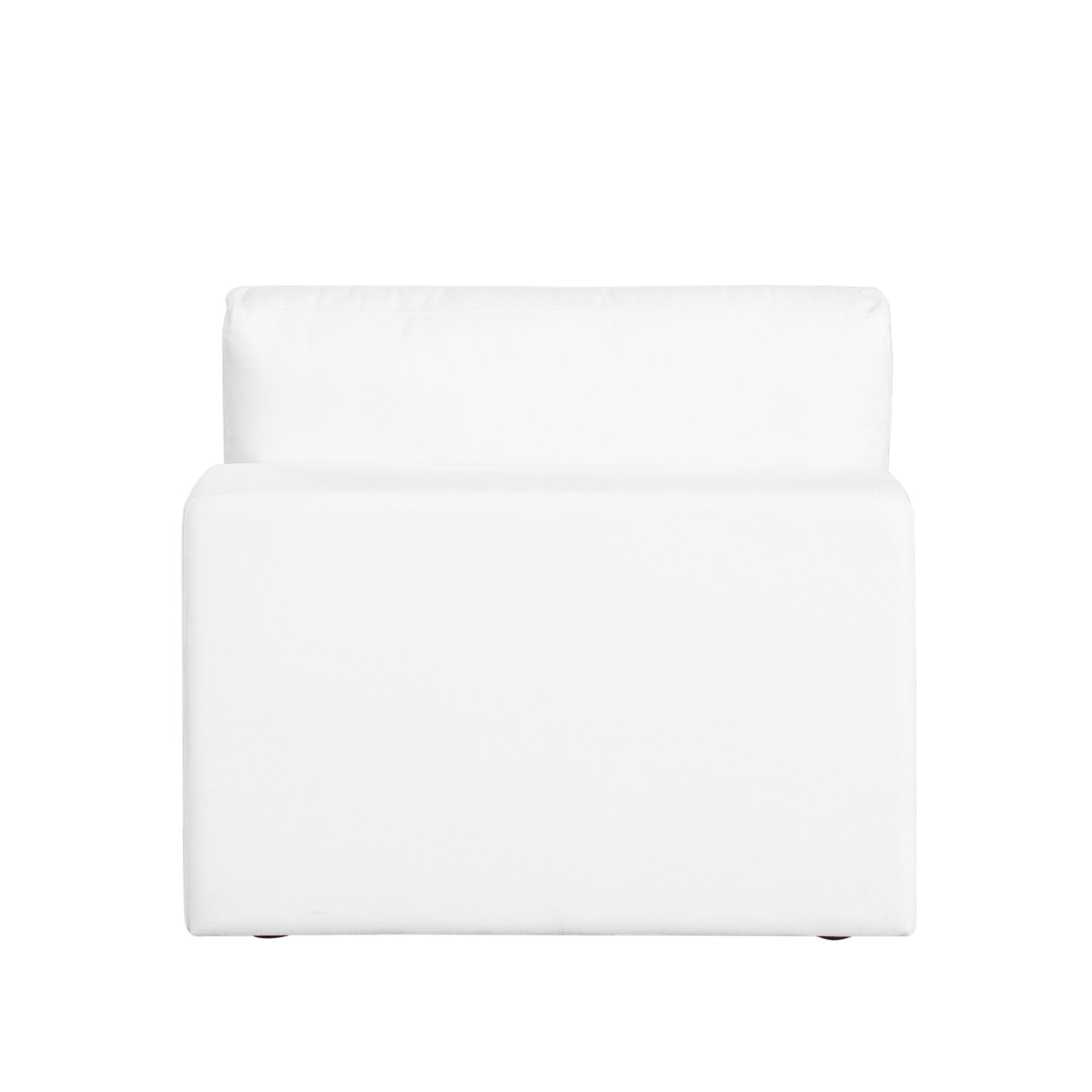 Muse Armless Chair in Mist White Performance Fabric by Diamond Sofa