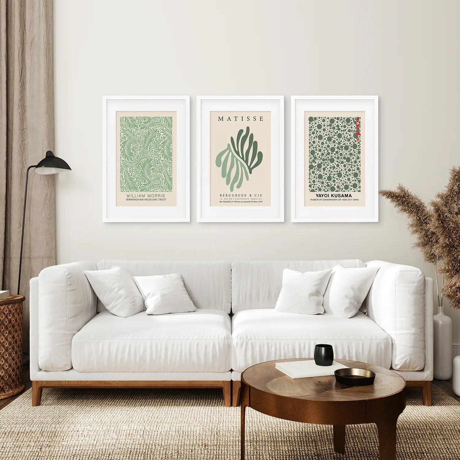 Sage Green Matisse Art Print Set of 3 Piece
