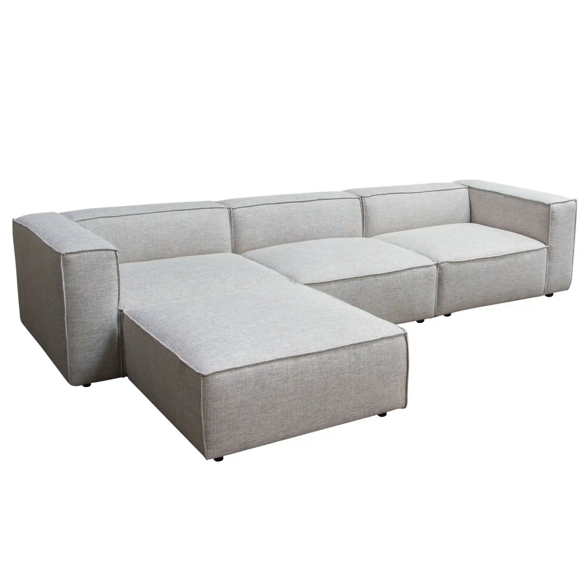 Vice Reversible 4 Piece Sectional – Barley Fabric
