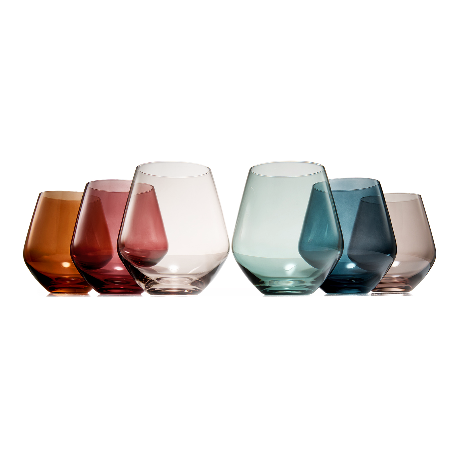 Tonal Stemmed Wine Glassware, Set of 6