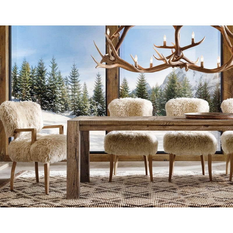 Rustic Antler Chandelier 8-Light E12 Candelabra Ceiling Light 34"