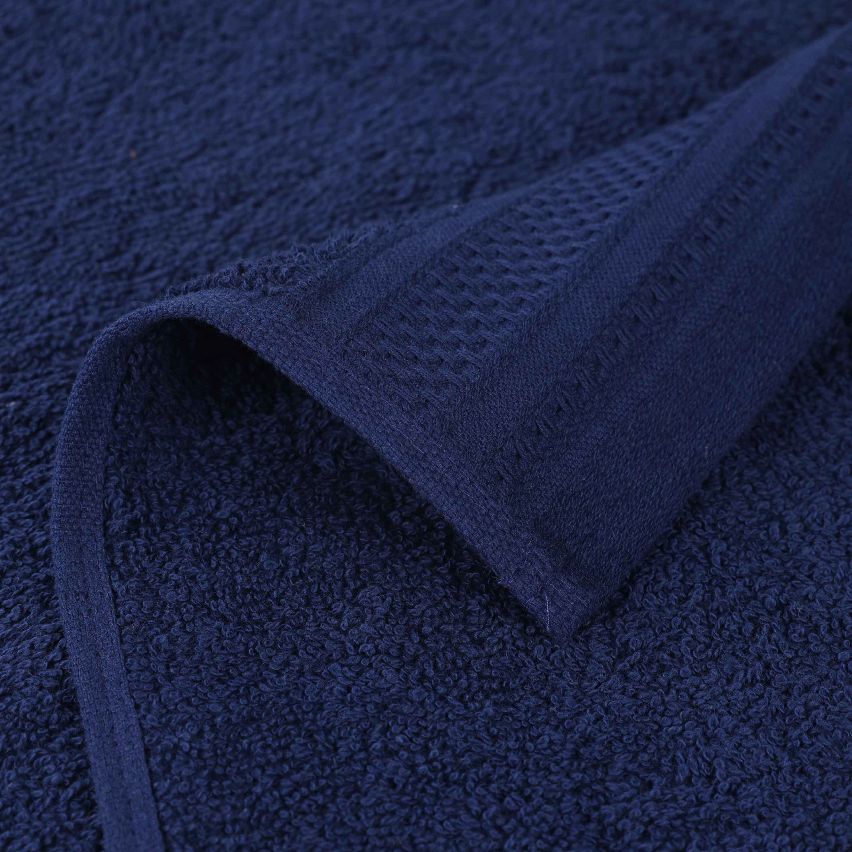 Honeycomb Textured Waffle Border Cotton Bath Towels, Set of 4 - Bath Towel by Superior Brand