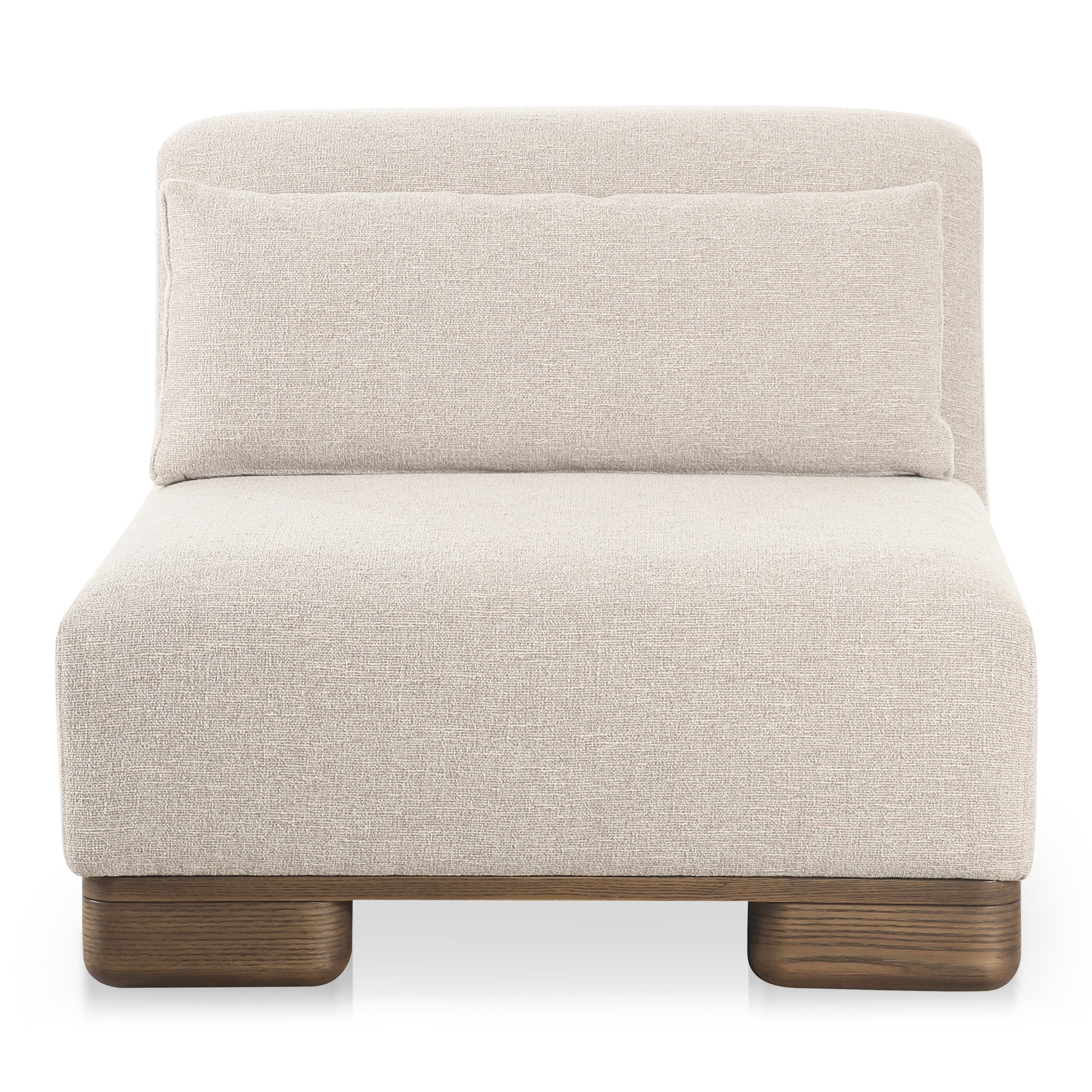 June Slipper Chair Oatmeal - Moes Home