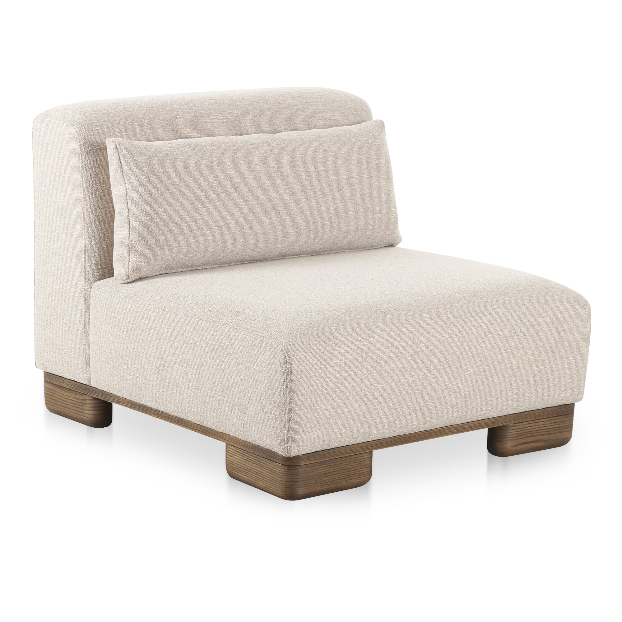 June Slipper Chair Oatmeal - Moes Home