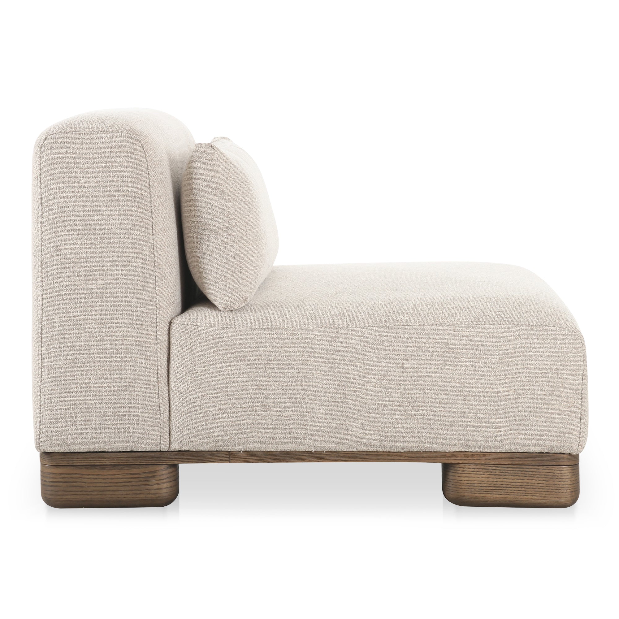 June Slipper Chair Oatmeal - Moes Home