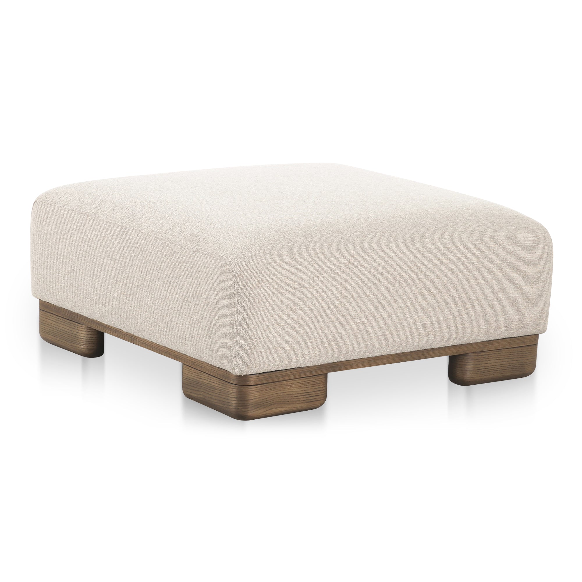 June Ottoman Oatmeal - Moes Home
