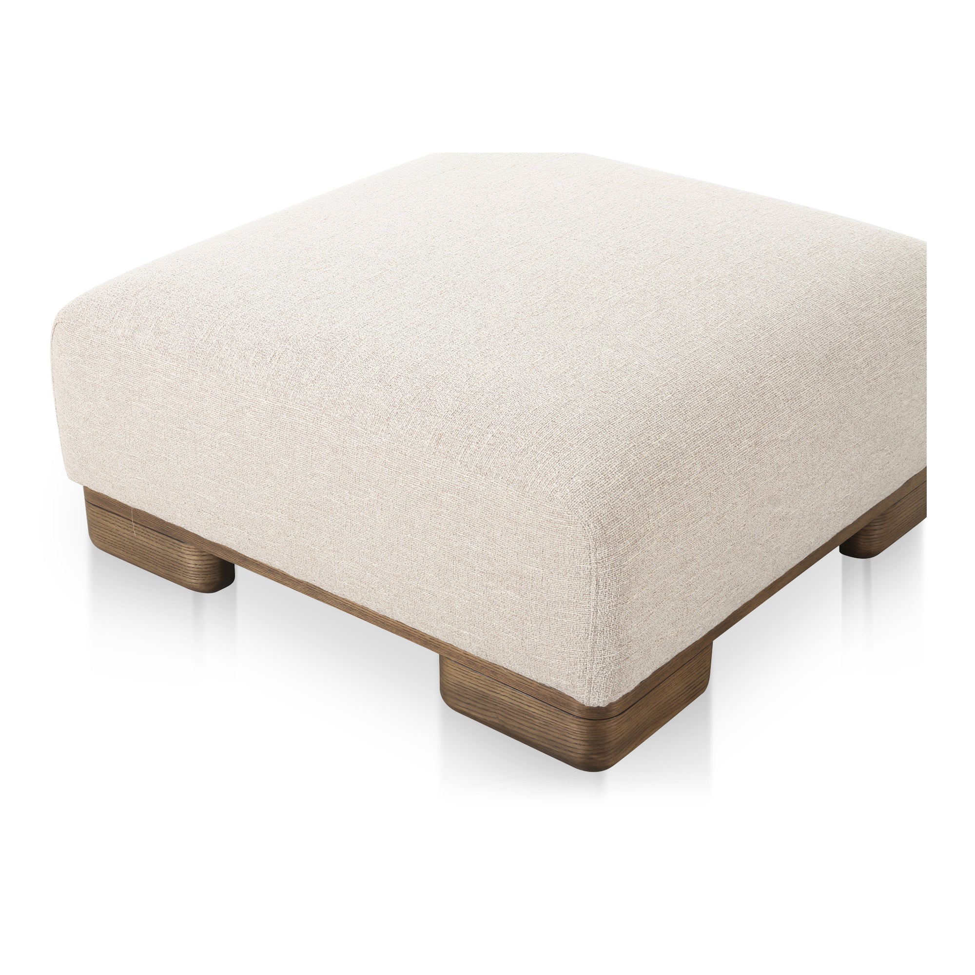 June Ottoman Oatmeal - Moes Home