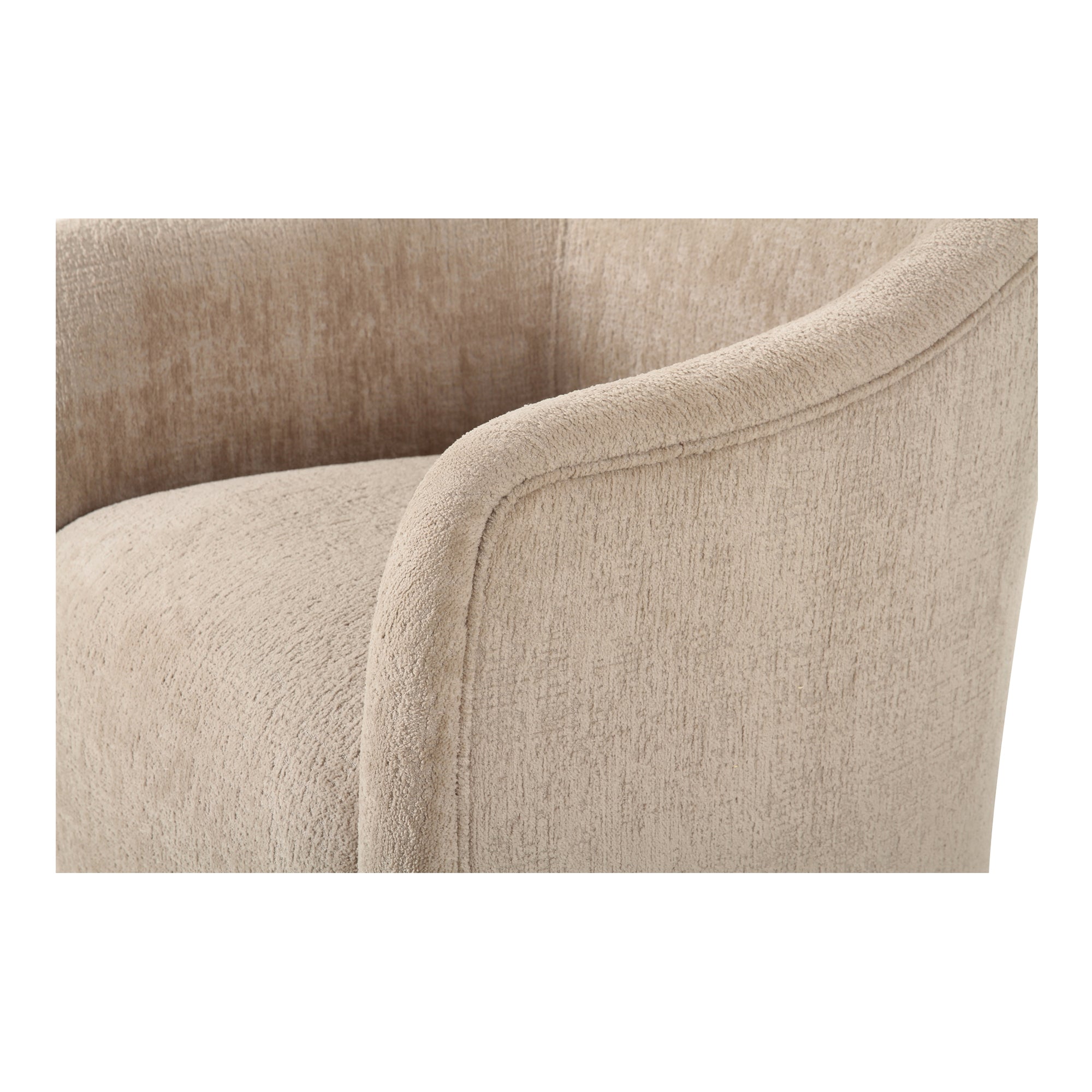 Drava Rolling Dining Chair Beige