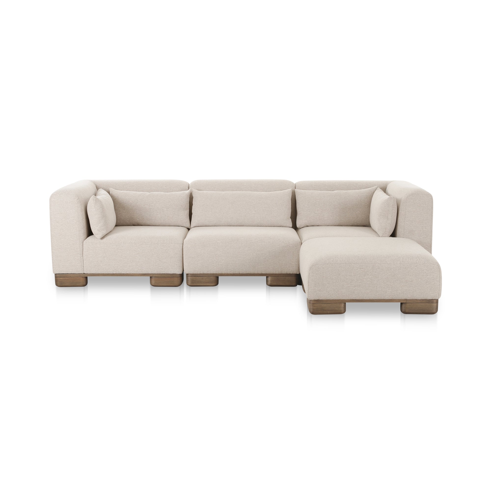 June Lounge Modular Sectional Oatmeal - Moes Home