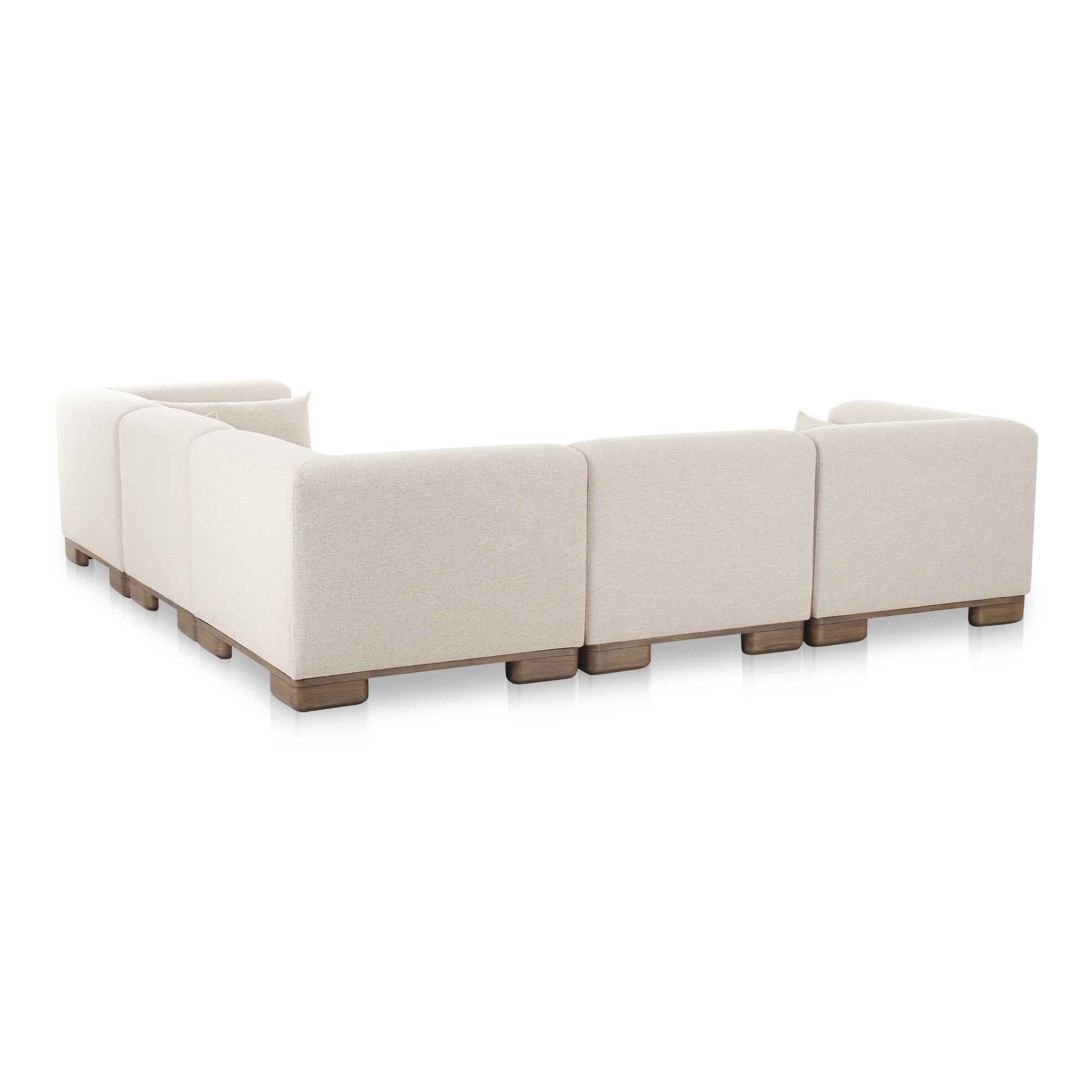 June Classic L-Shaped Modular Sectional Oatmeal - Moes Home