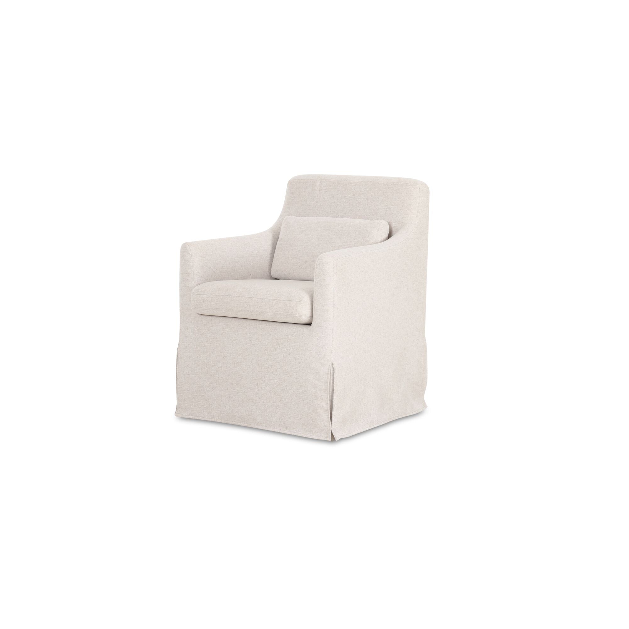Lydia Slipcover Dining Chair Beige - Moes Home