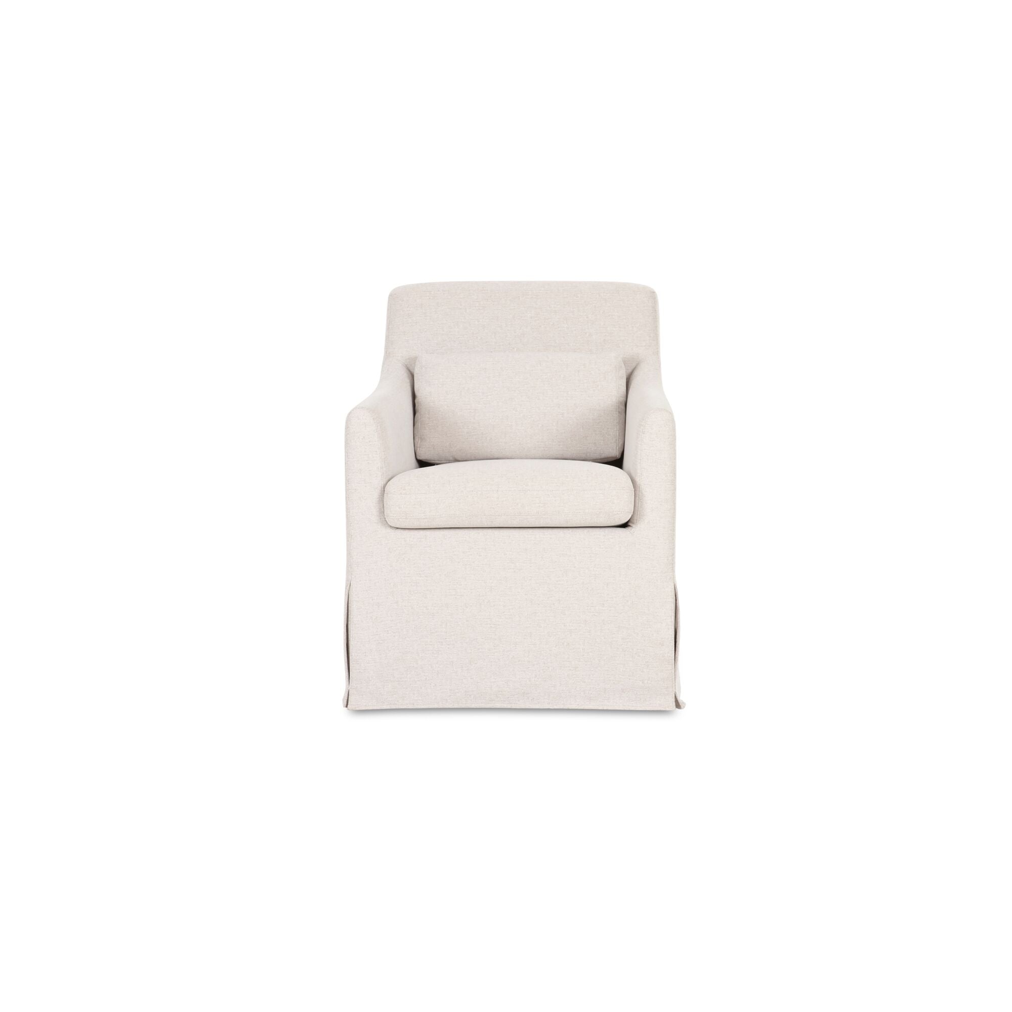 Lydia Slipcover Dining Chair Beige - Moes Home