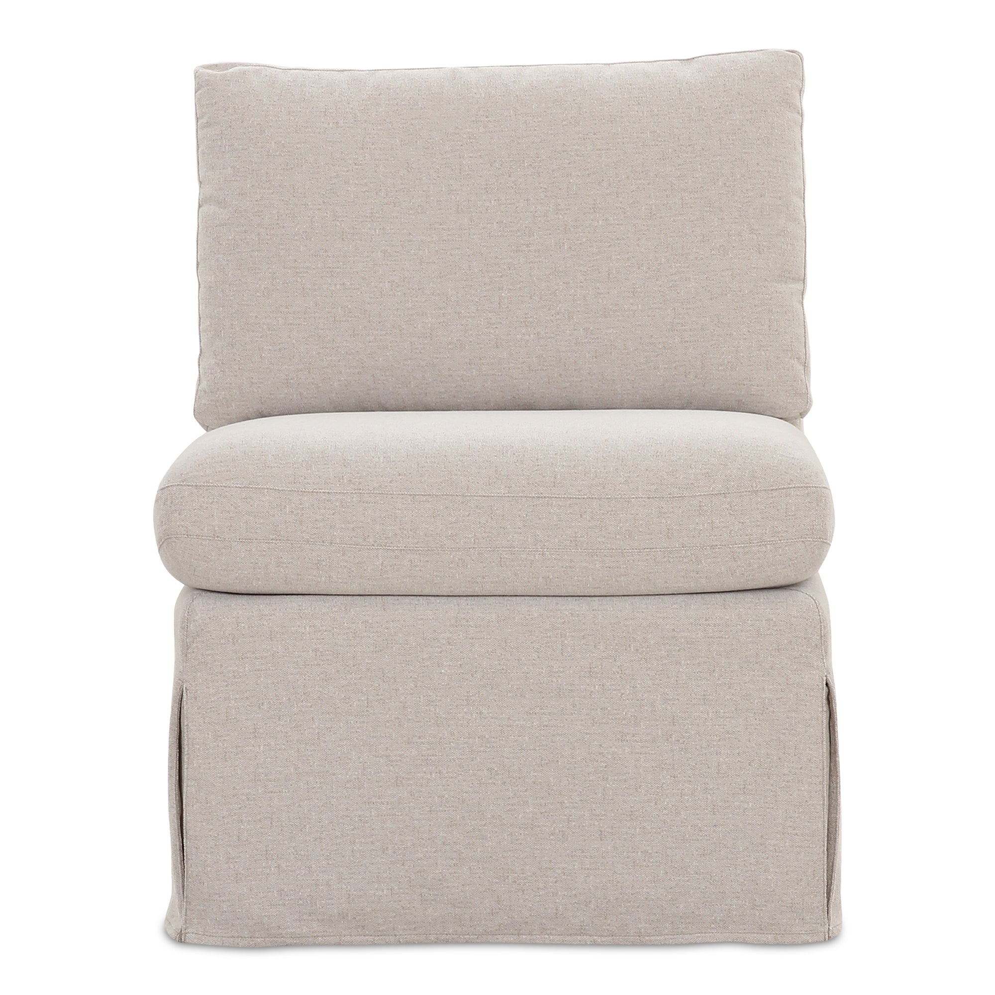 Fable Slipcover Dining Slipper Chair Beige - Moes Home