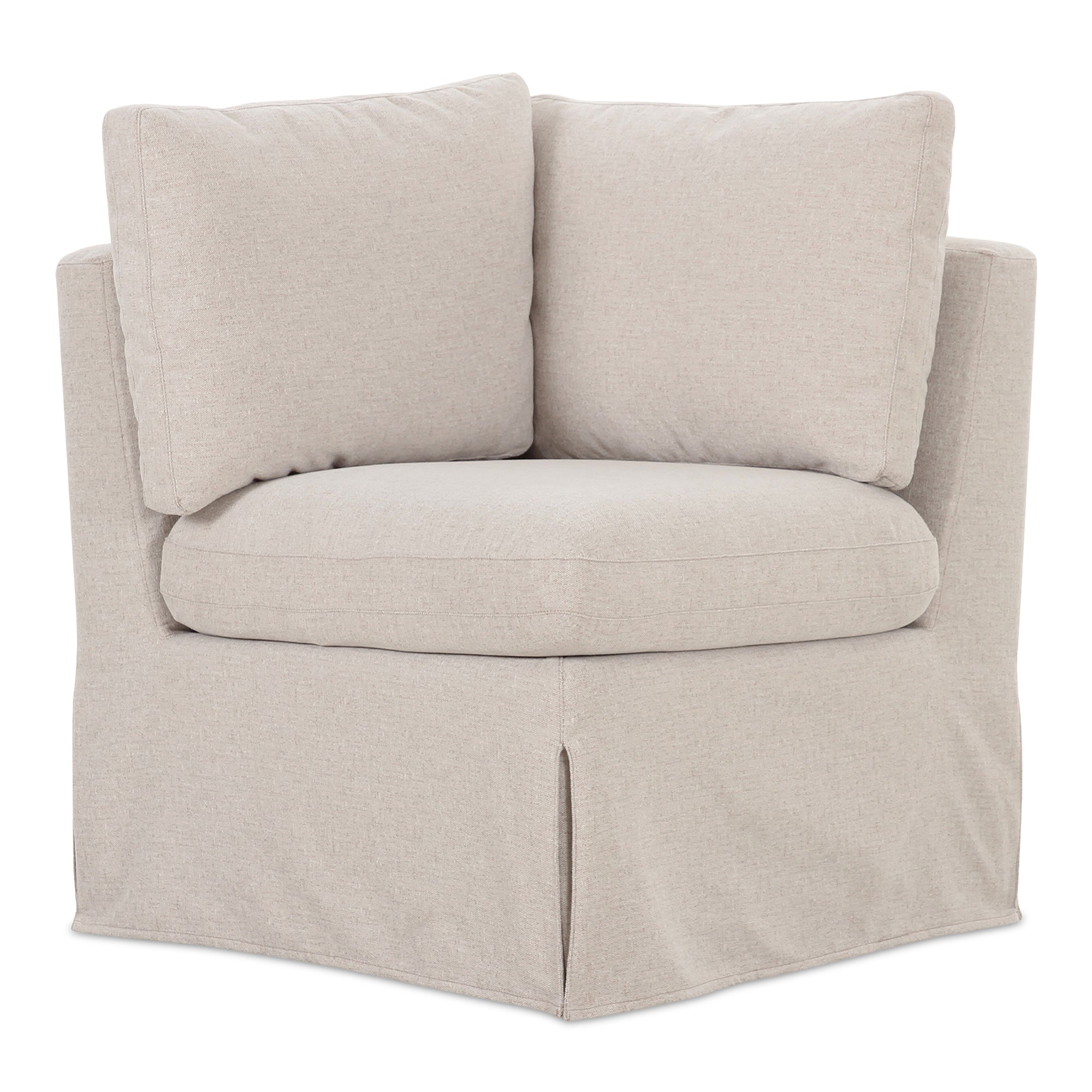 Fable Slipcover Dining Corner Chair Beige - Moes Home