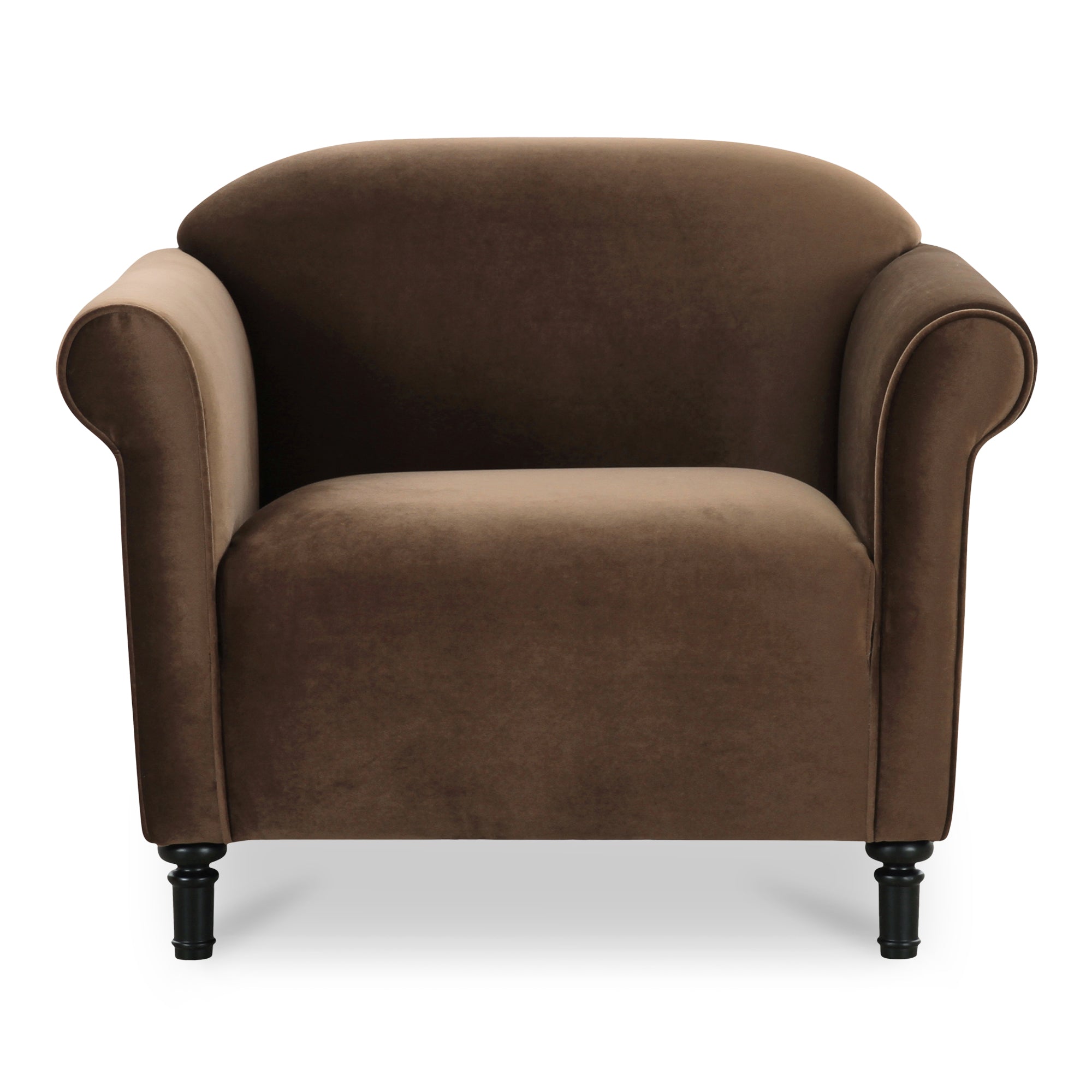 Harmony Accent Chair Dark Green Faux Mohair