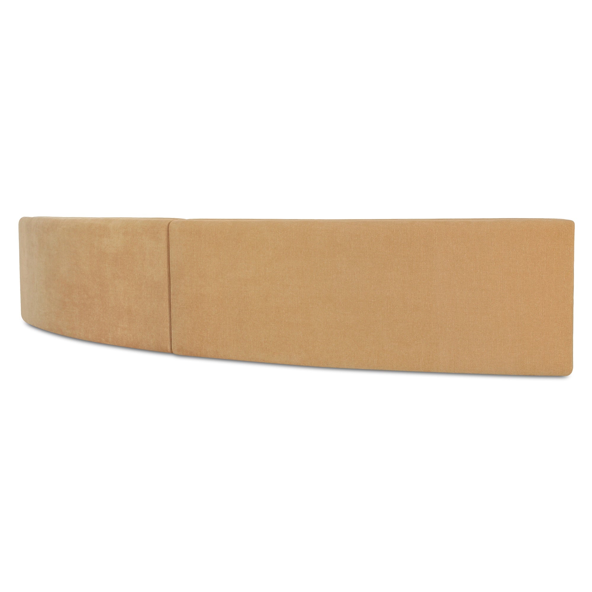 Naomi 2 Piece Concave Modular Sectional Dark Brown