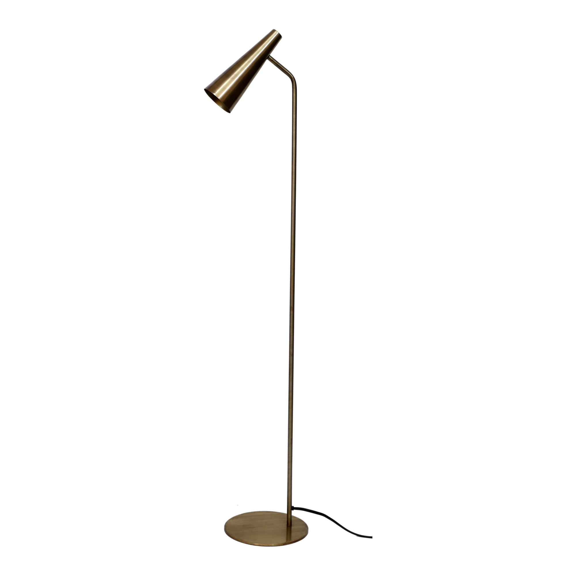 Trumpet Floor Lamp Gold - Moes Home