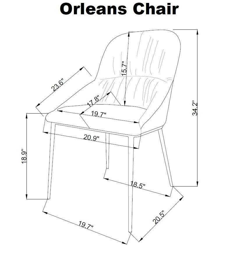 MC Orleans Chair J&M (set of 2)