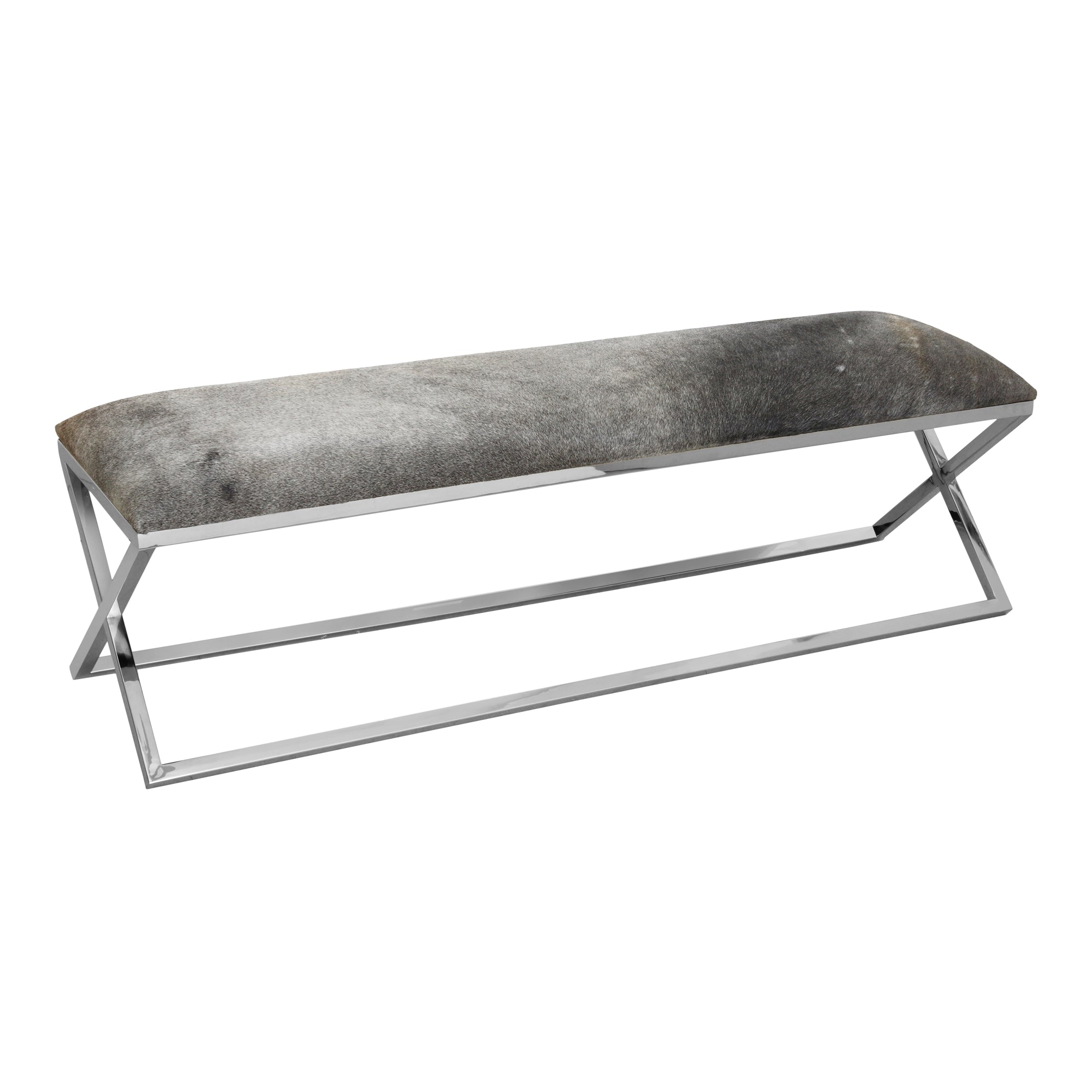 Rossi Bench Grey - Moes Home
