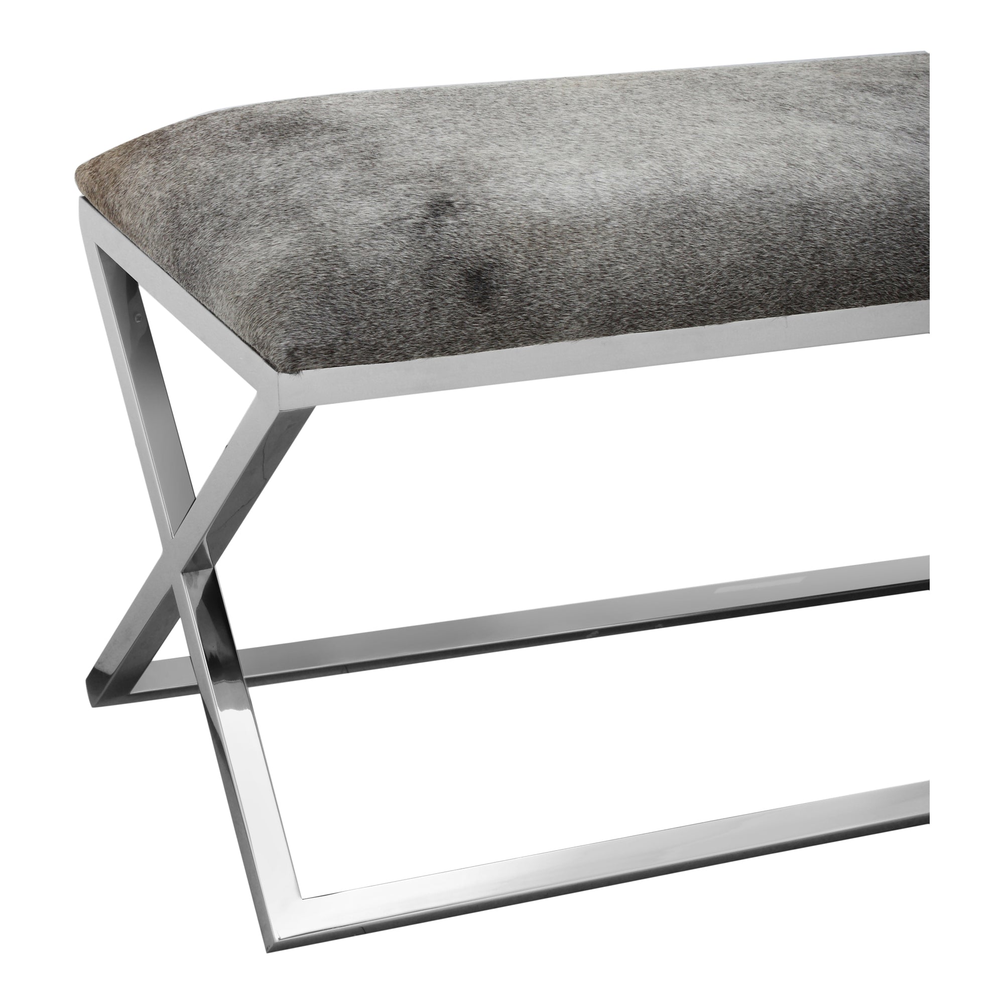 Rossi Bench Grey - Moes Home