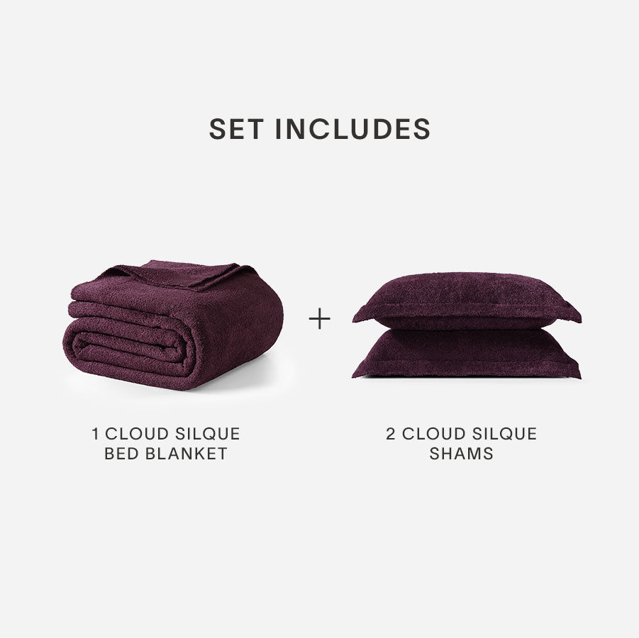 Cloud Silque Bed Blanket Bundle