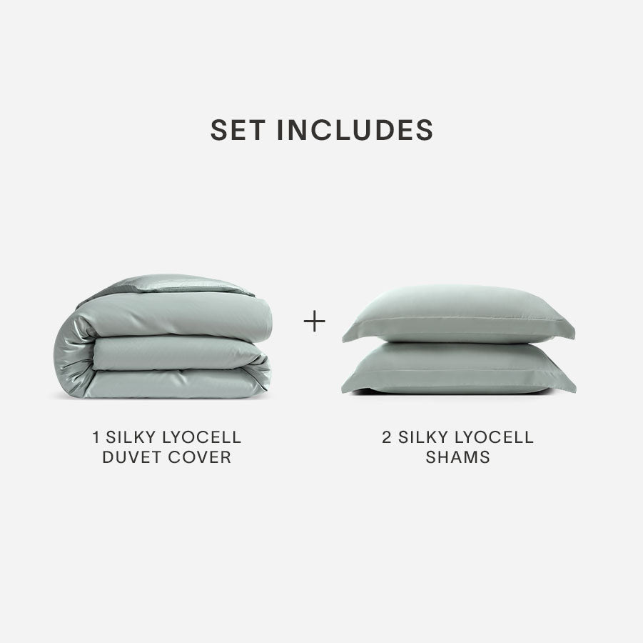 Silky Lyocell Duvet Cover Bundle