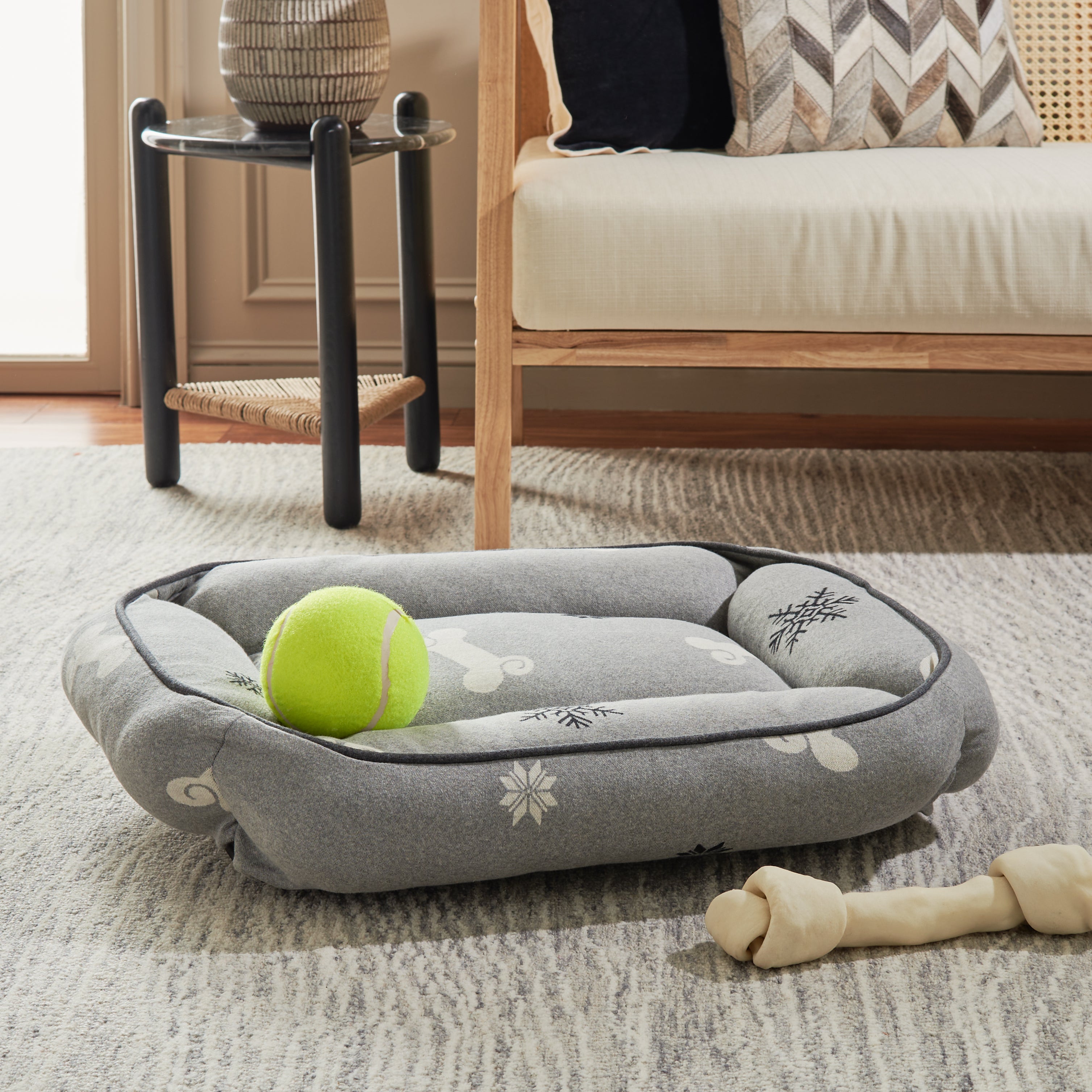 Snowflake Dog Bed
