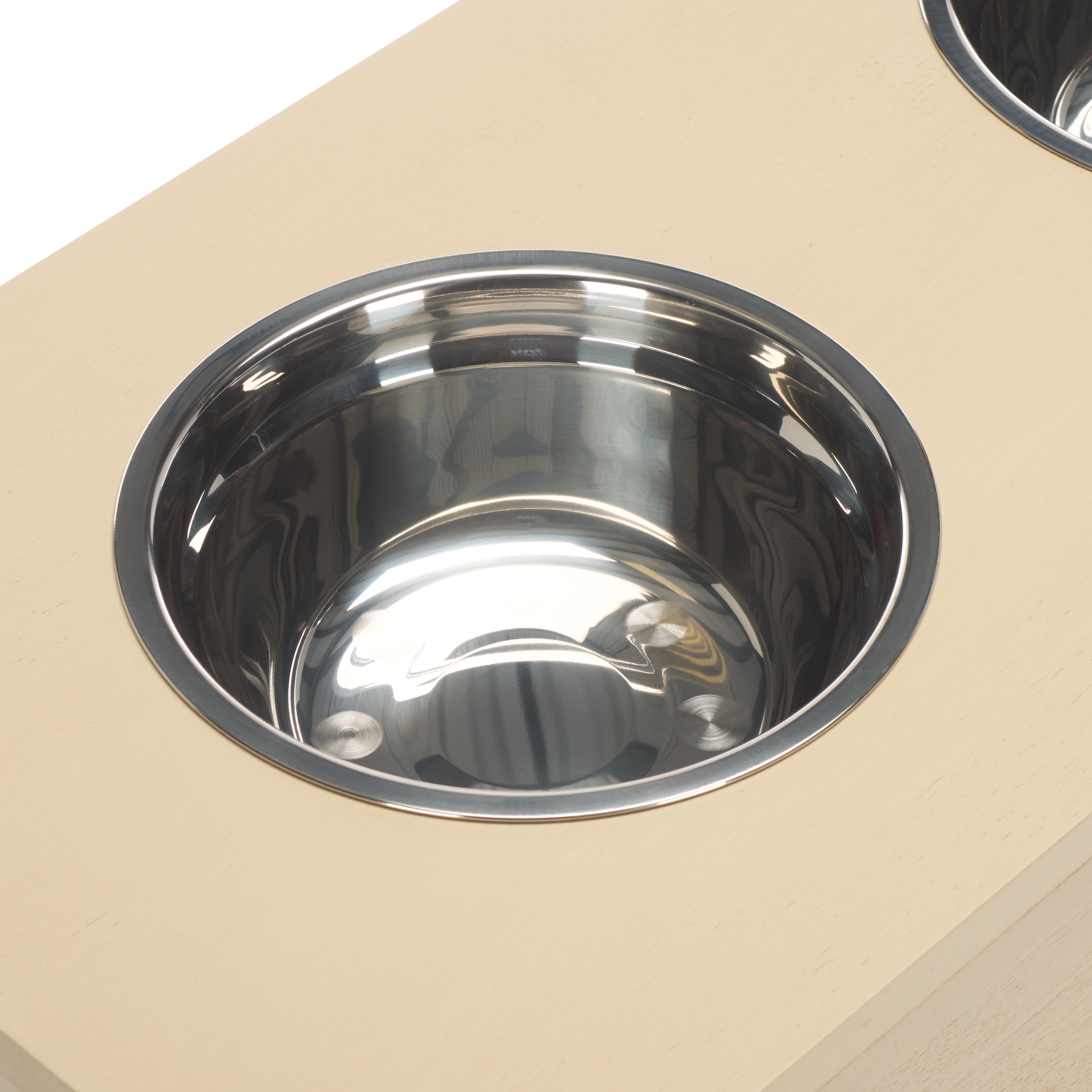 Boomer Pet Feeder With Drawer/Natural