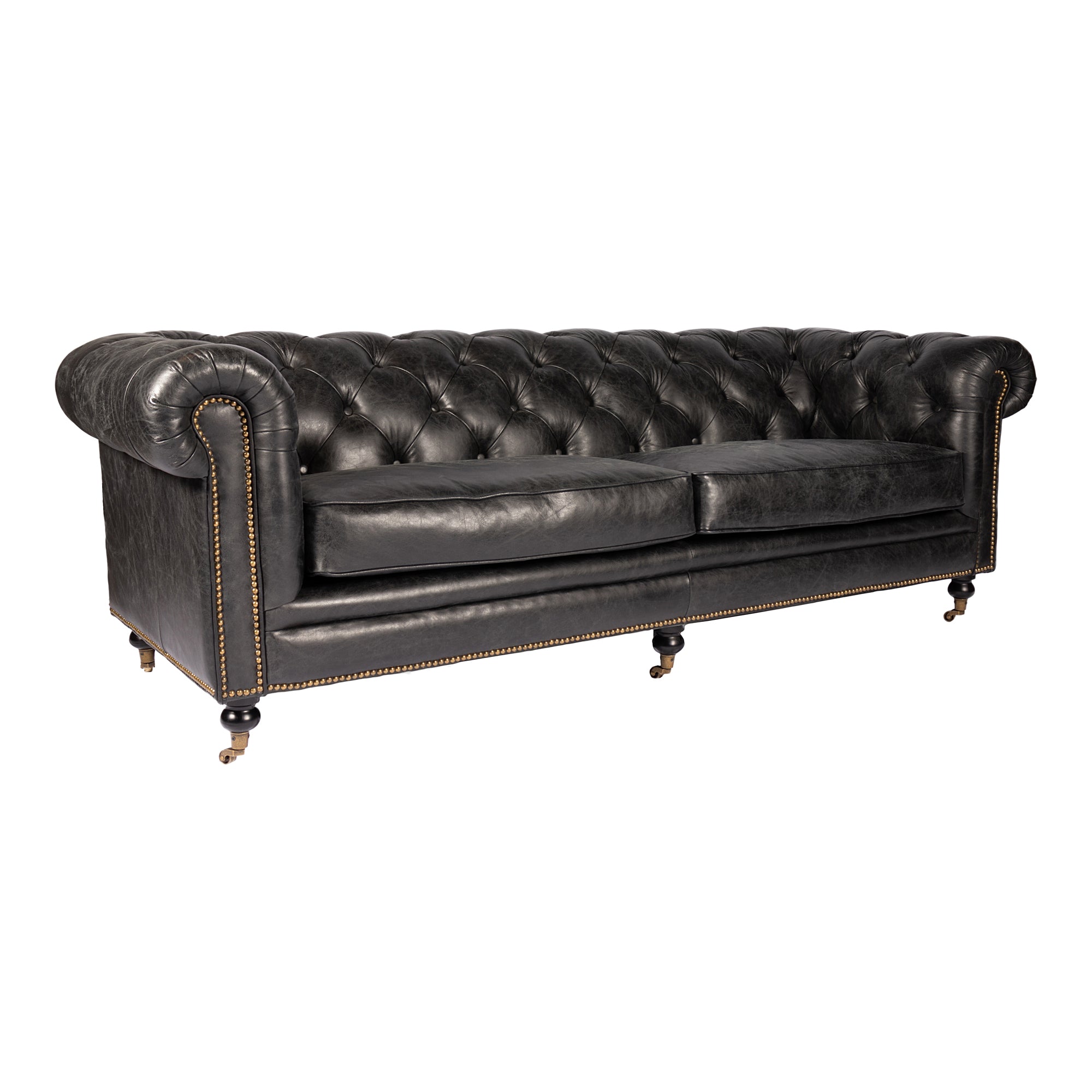 Birmingham Sofa Dark Brown Leather