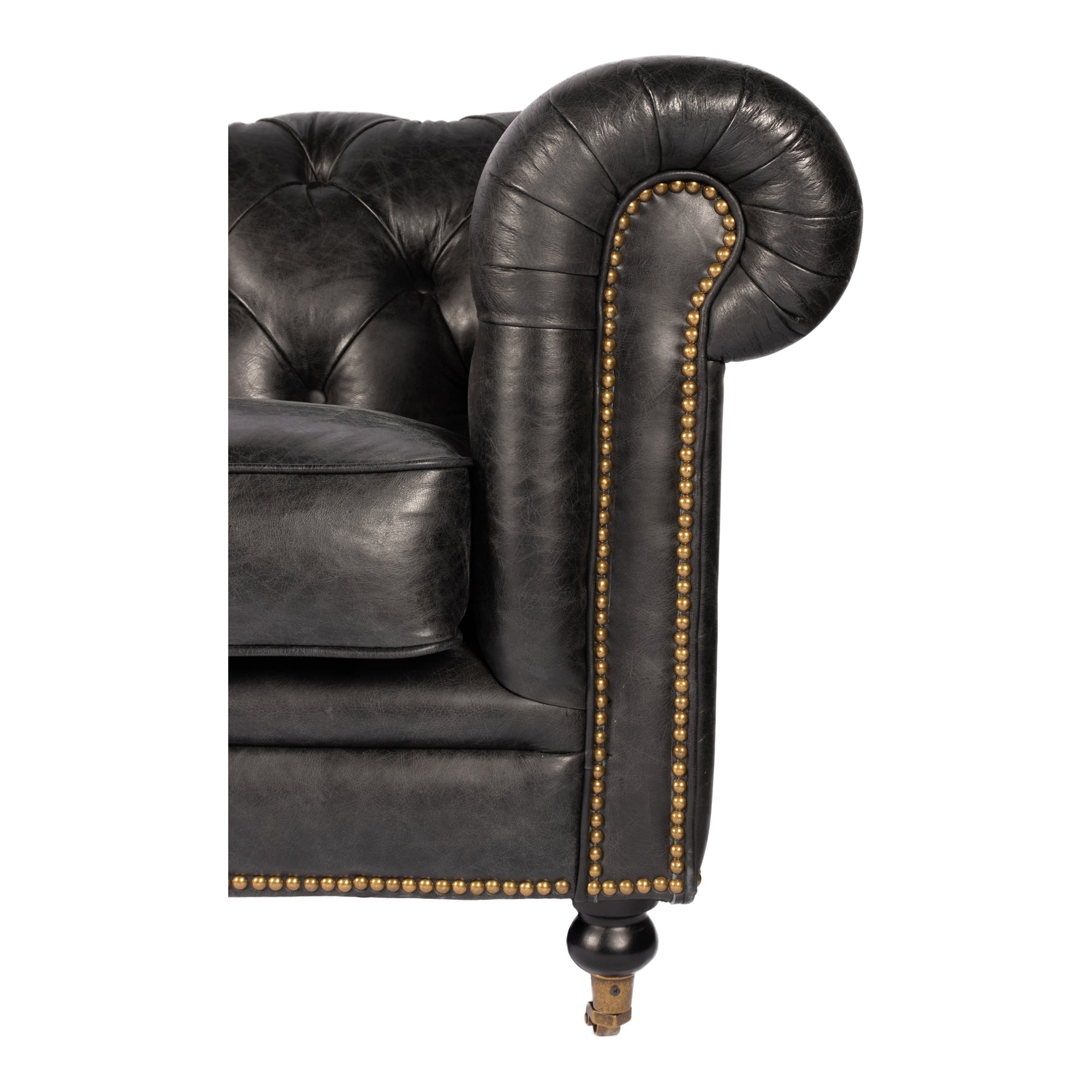 Birmingham Sofa Dark Brown Leather