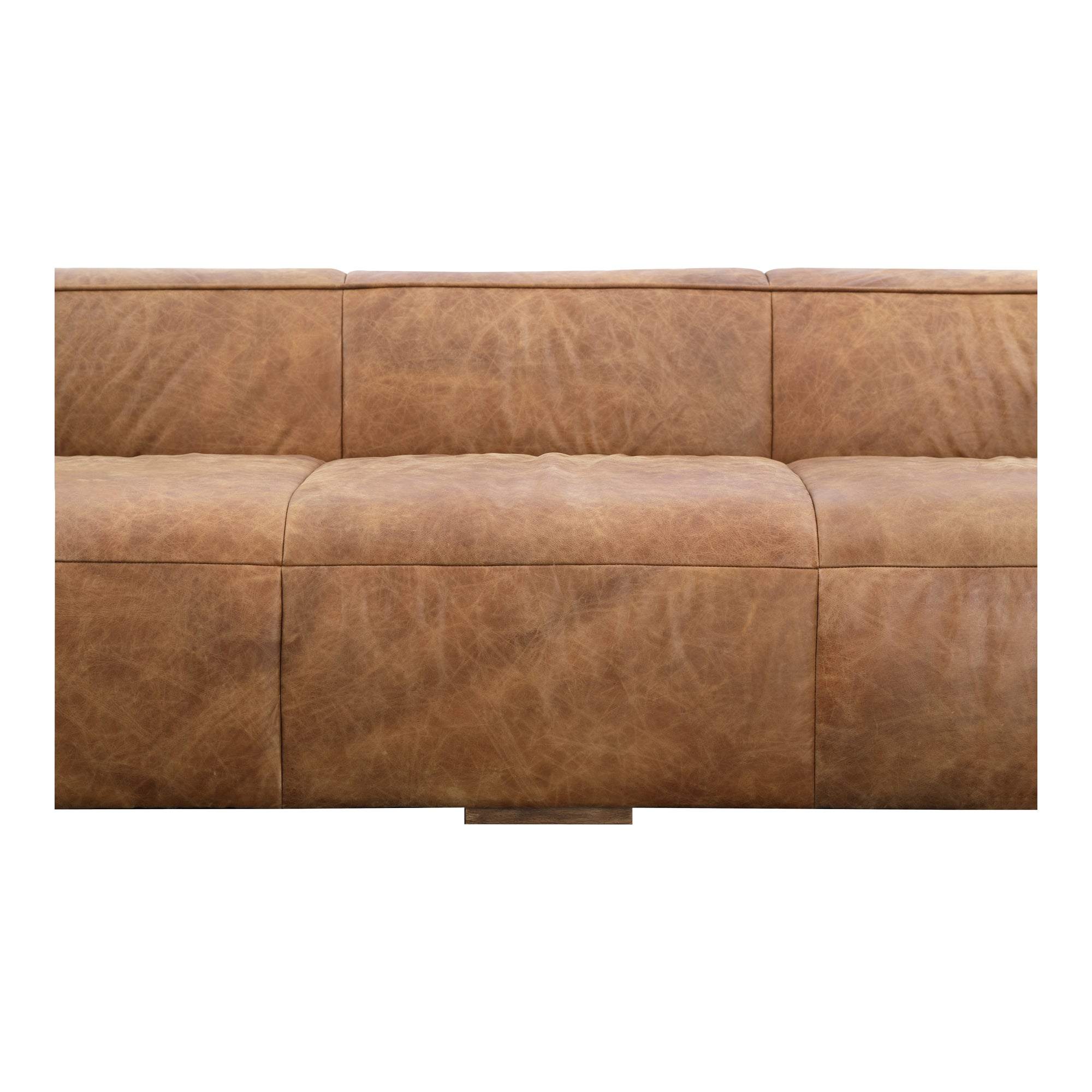 Bolton Sofa Open Road Brown Leather - Moes Home