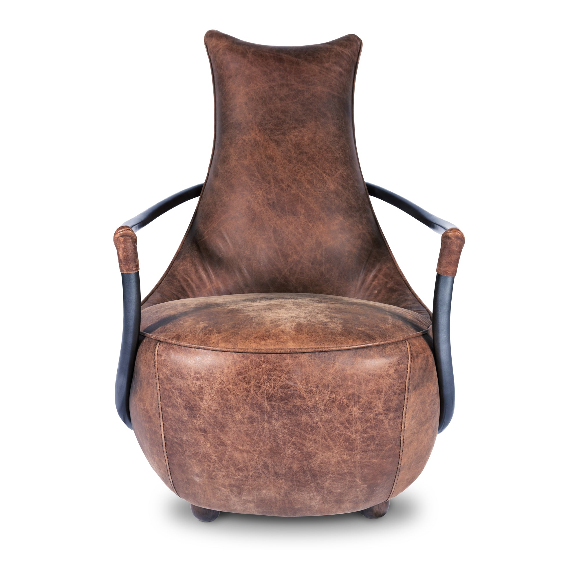 Carlisle Club Chair Brown - Moes Home