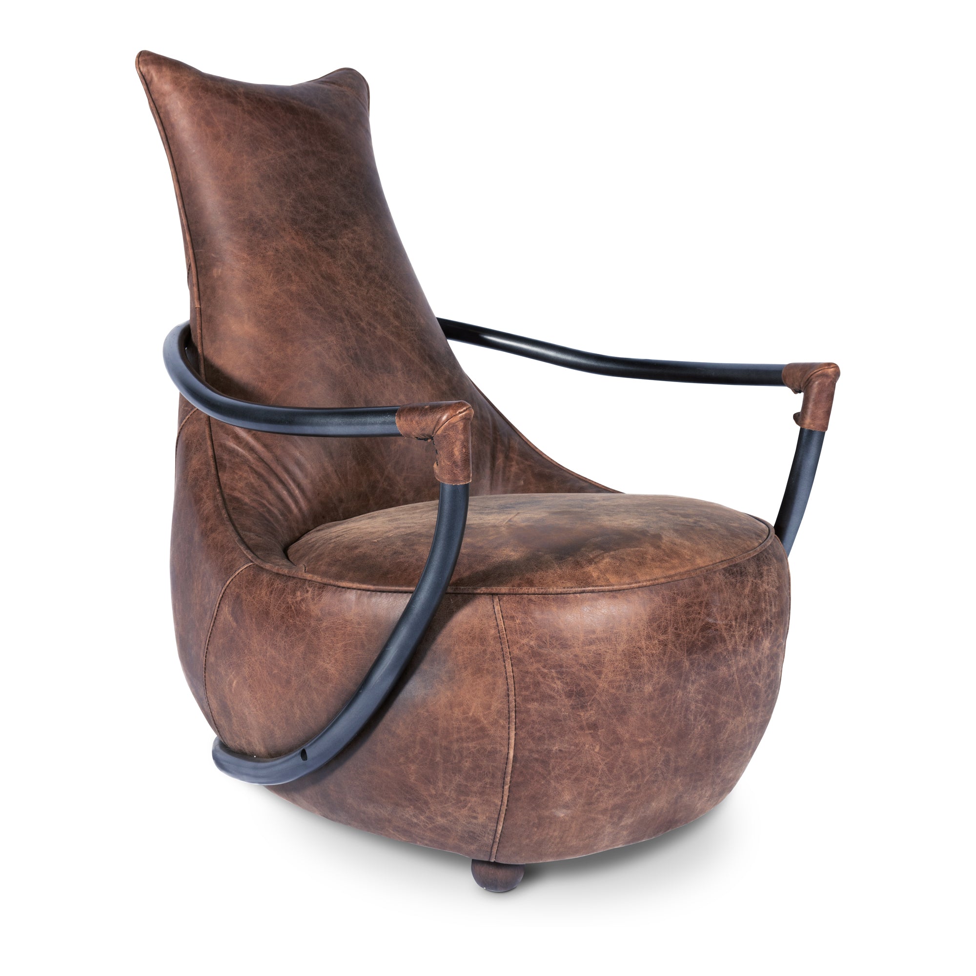 Carlisle Club Chair Brown - Moes Home