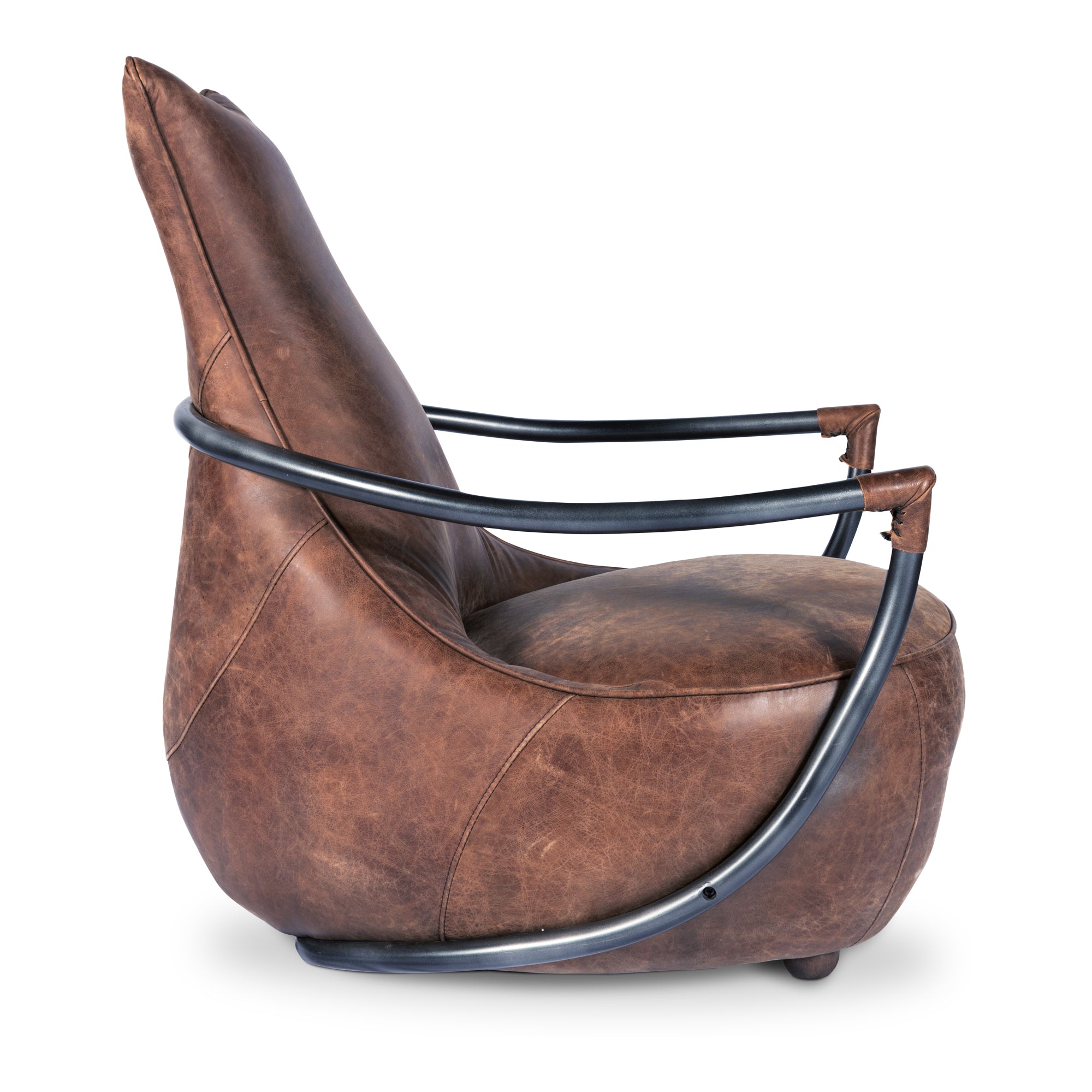 Carlisle Club Chair Brown - Moes Home