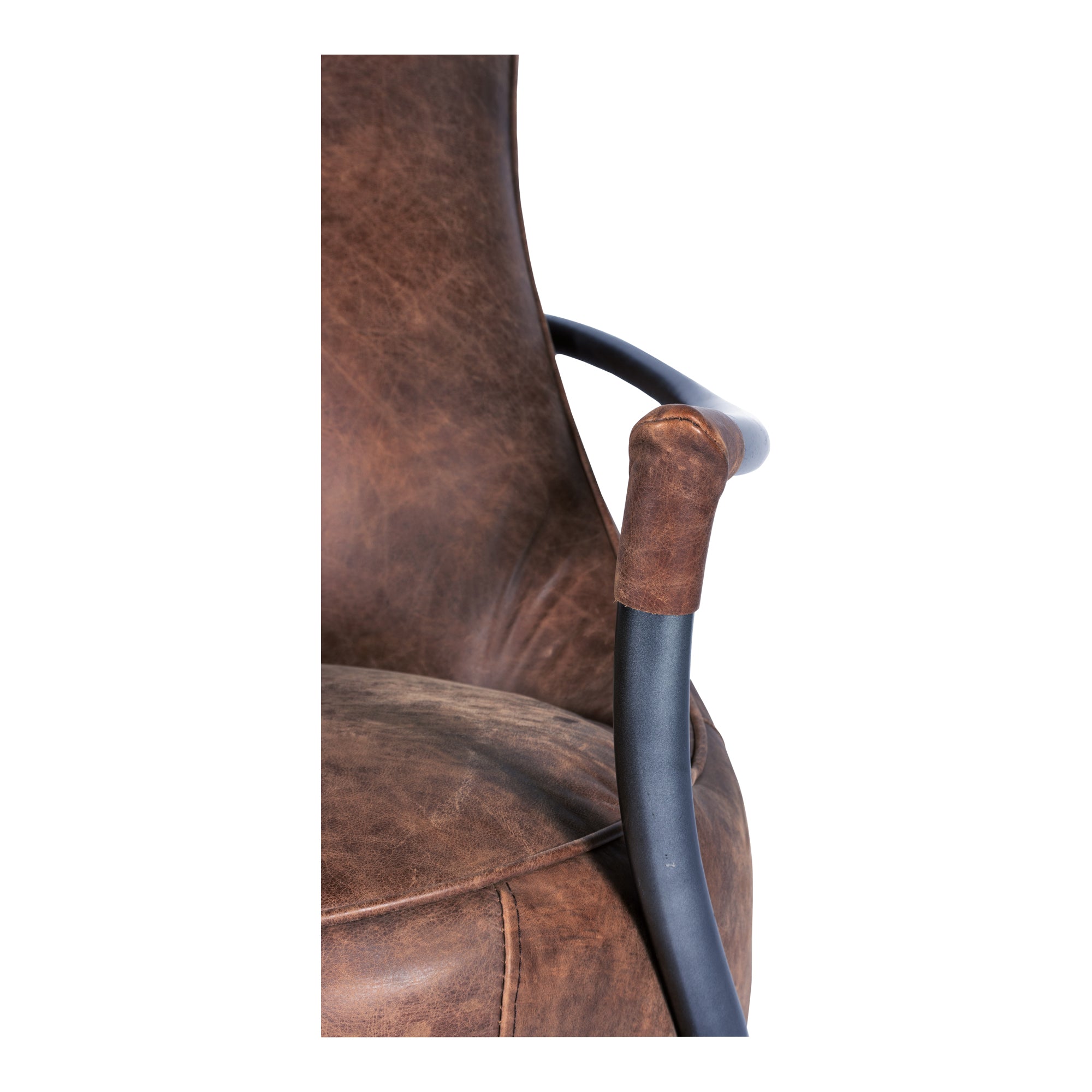 Carlisle Club Chair Brown - Moes Home