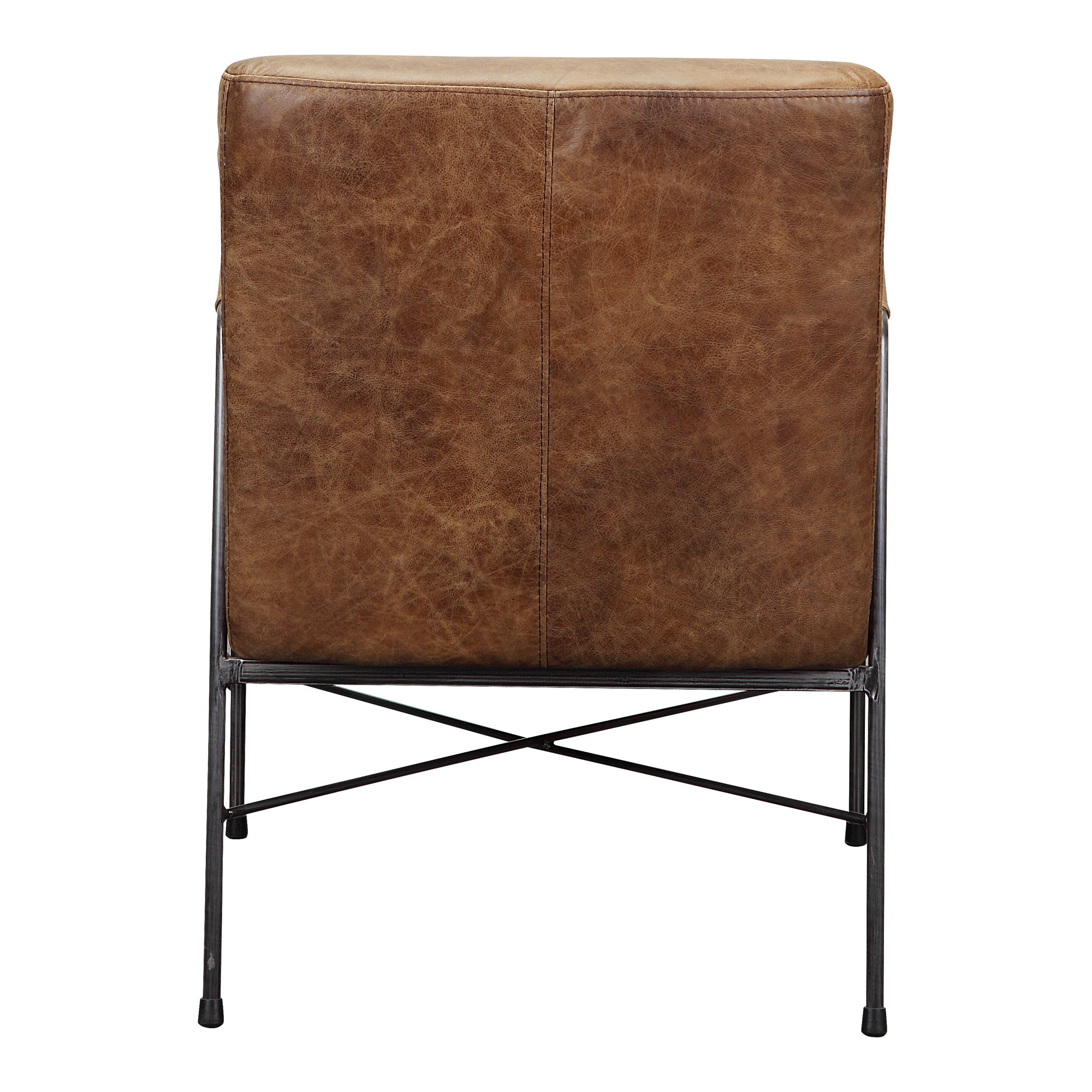 Dagwood Leather Armchair Open Road Brown - Moes Home