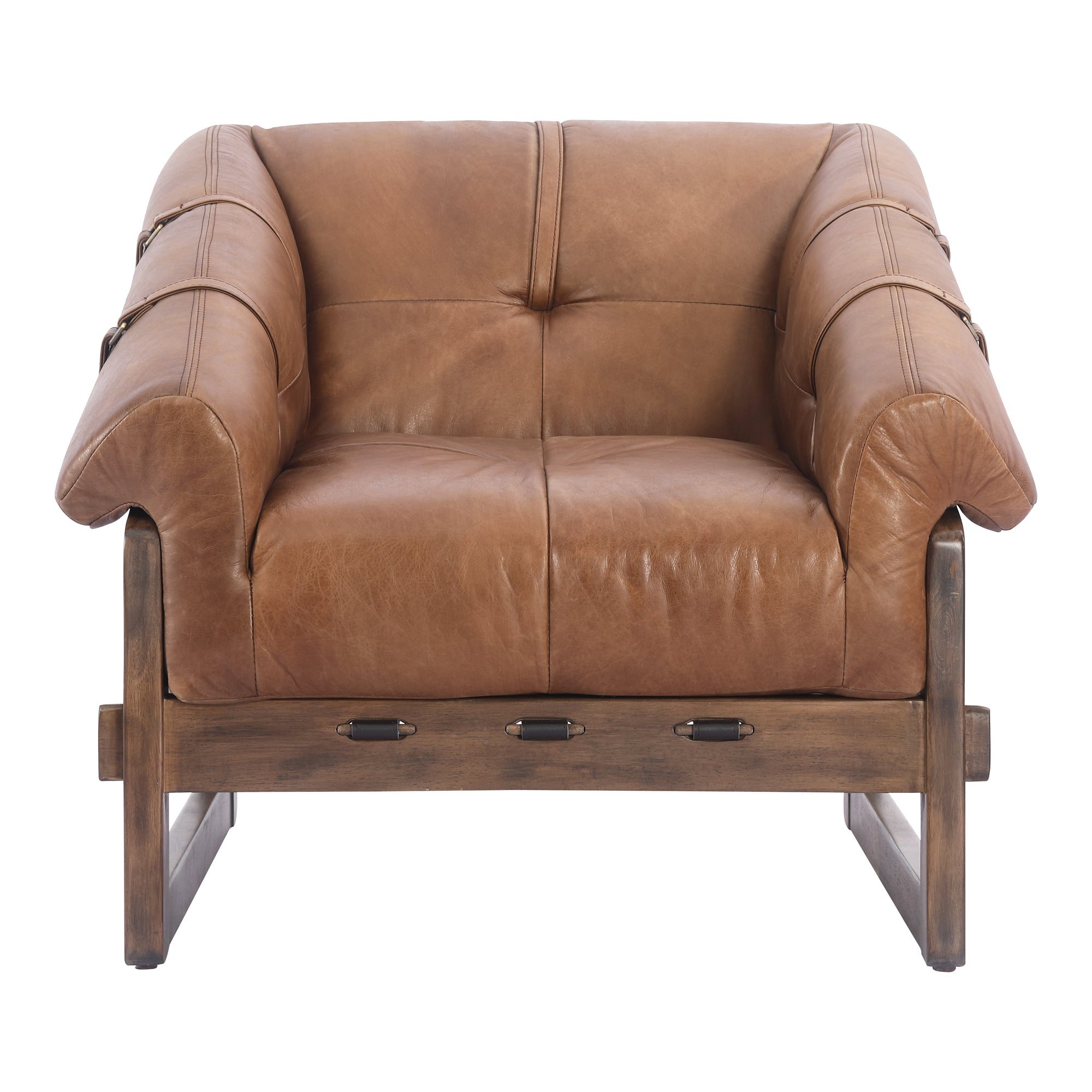 Bellos Accent Chair Open Road Brown - Moes Home