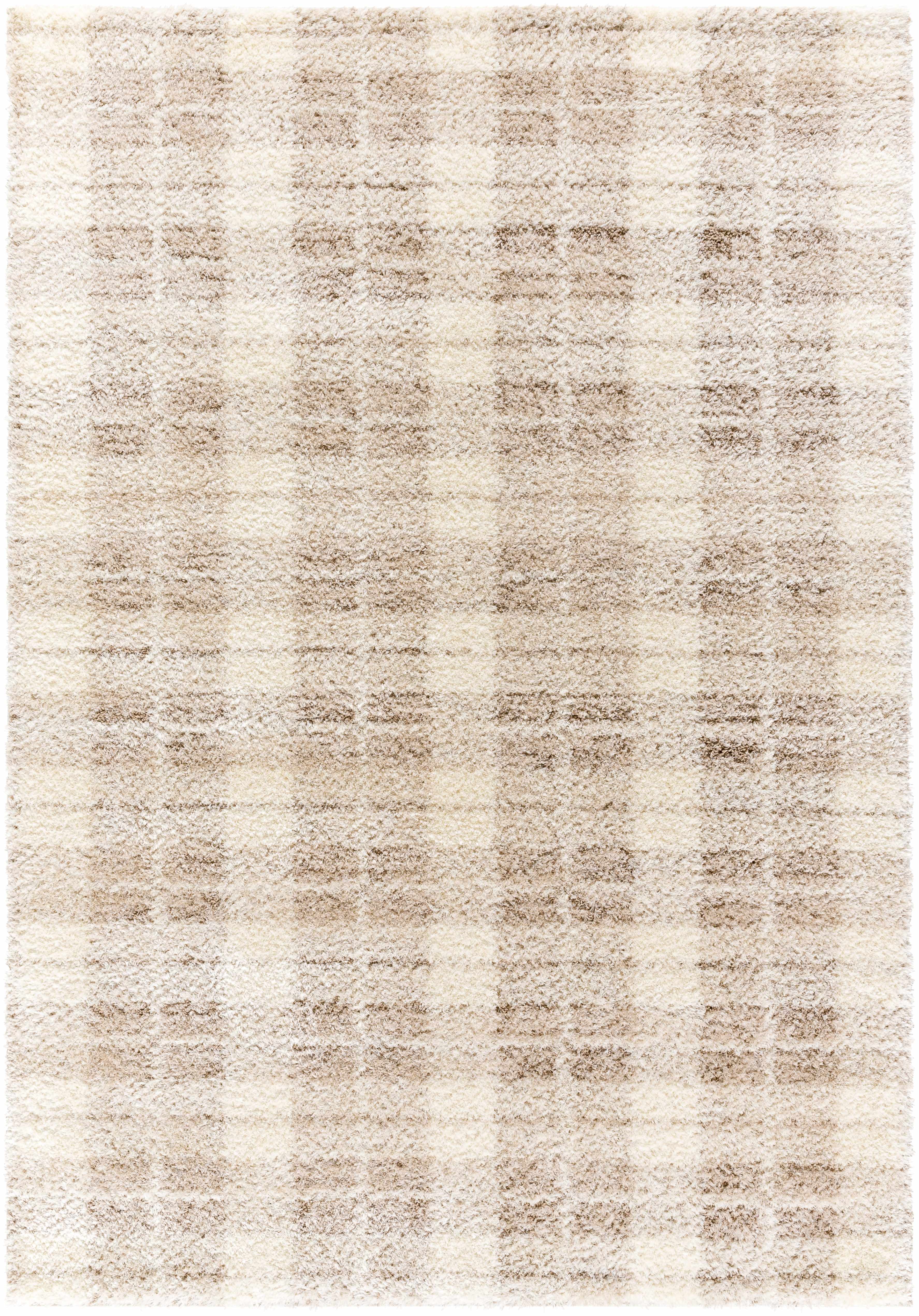 Anfisa Cream Luxe Shag Area Rug