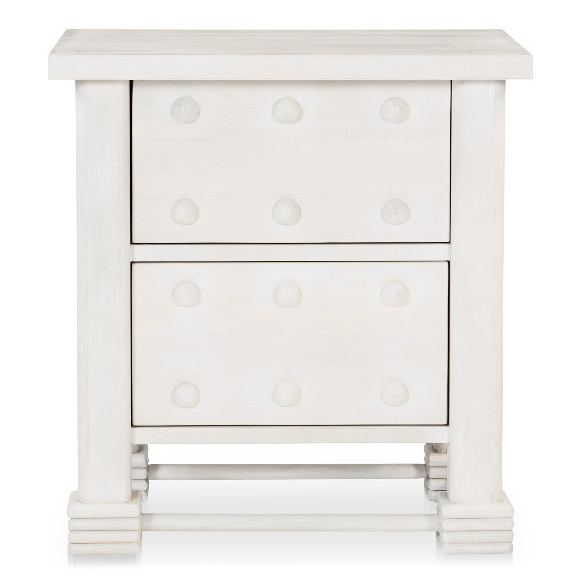 Clement Nightstand Whitewashed - Moes Home