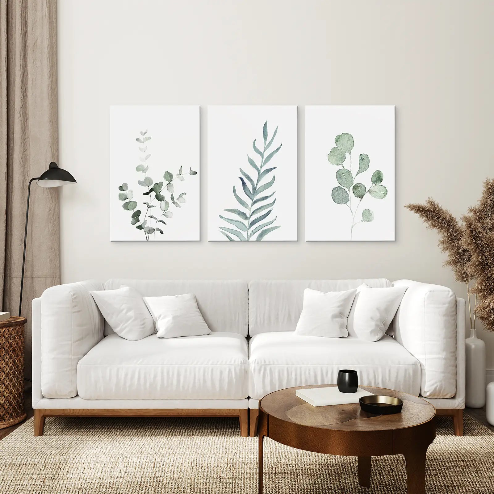 Watercolor Botanical Set of 3 Prints Wall Decor